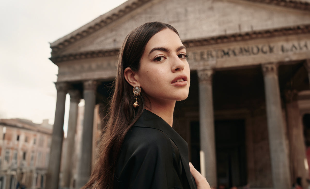 Rue Des Mille Orecchini ORECCHINI RETRO ARCOBALENO GLITTER BLUEBUBBLE - STILE KITSCH FUNKY ANNI 80/90, PER FESTIVAL E DISCOTECA Orecchini Glitter - Foto 2