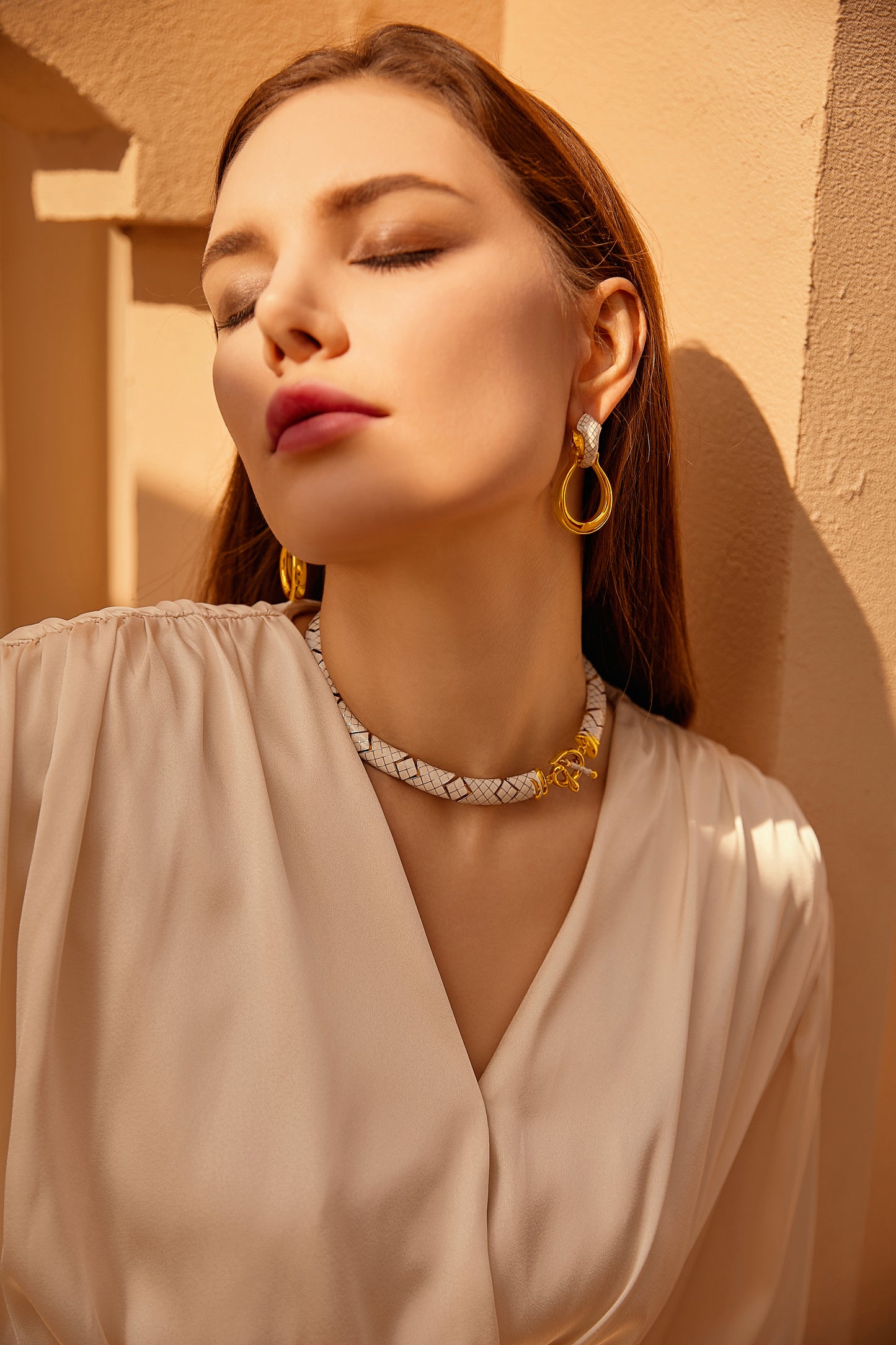 White Uraeus Necklace