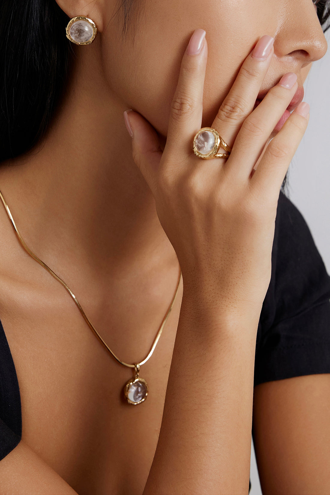 Aeolian Whispers Earrings - Gold Plated