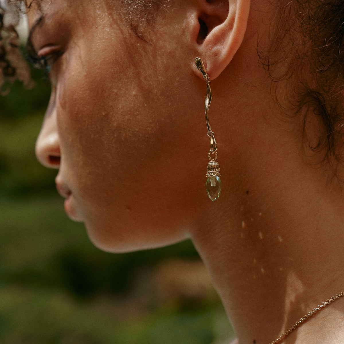 Nut Fairy Dangle Earrings Rosy Wink