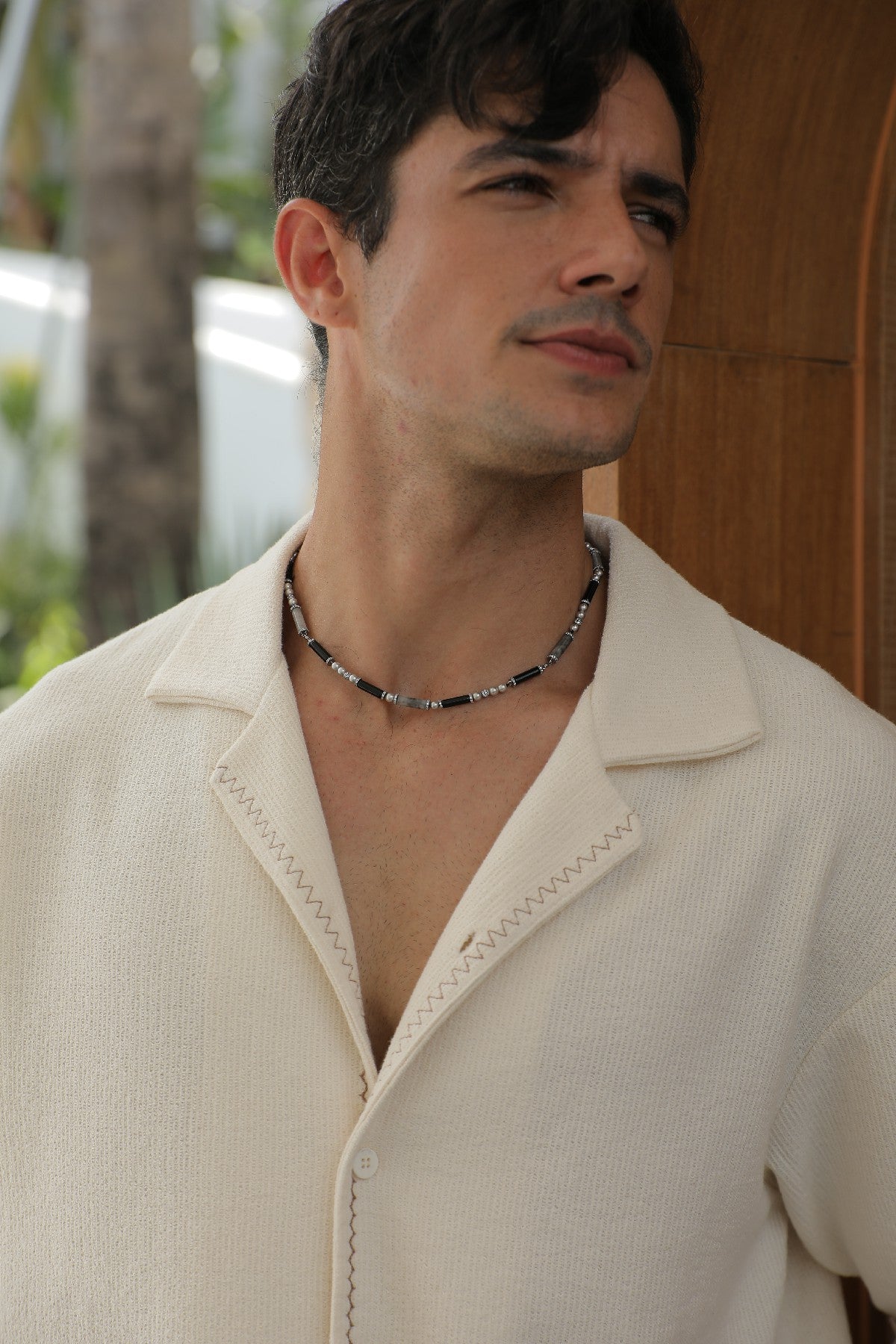 Black Bamboo Necklace