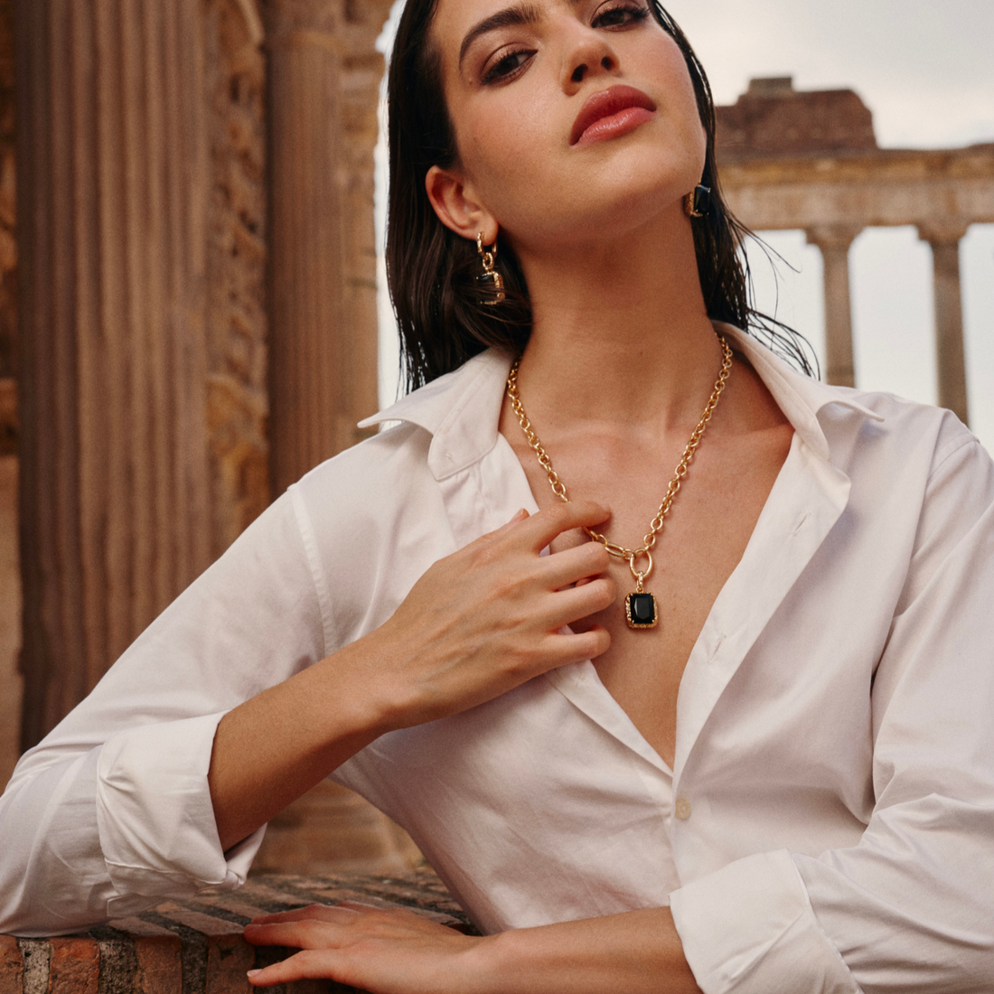 Agate Lava Necklace
