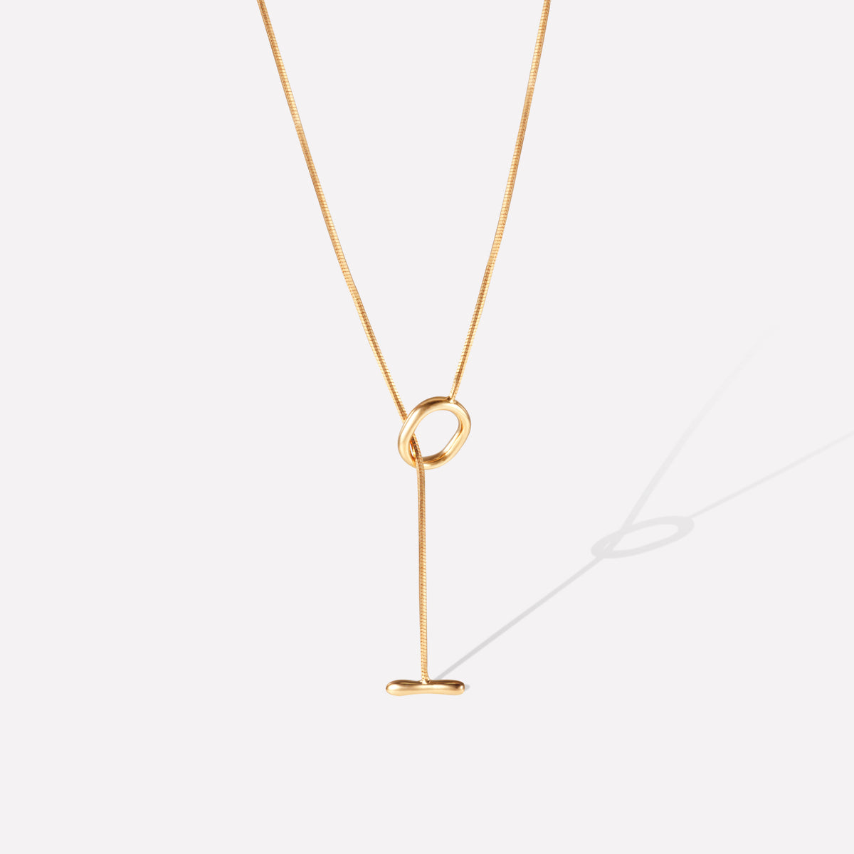 Vine Hoop Snake Bone Necklace - Image 2