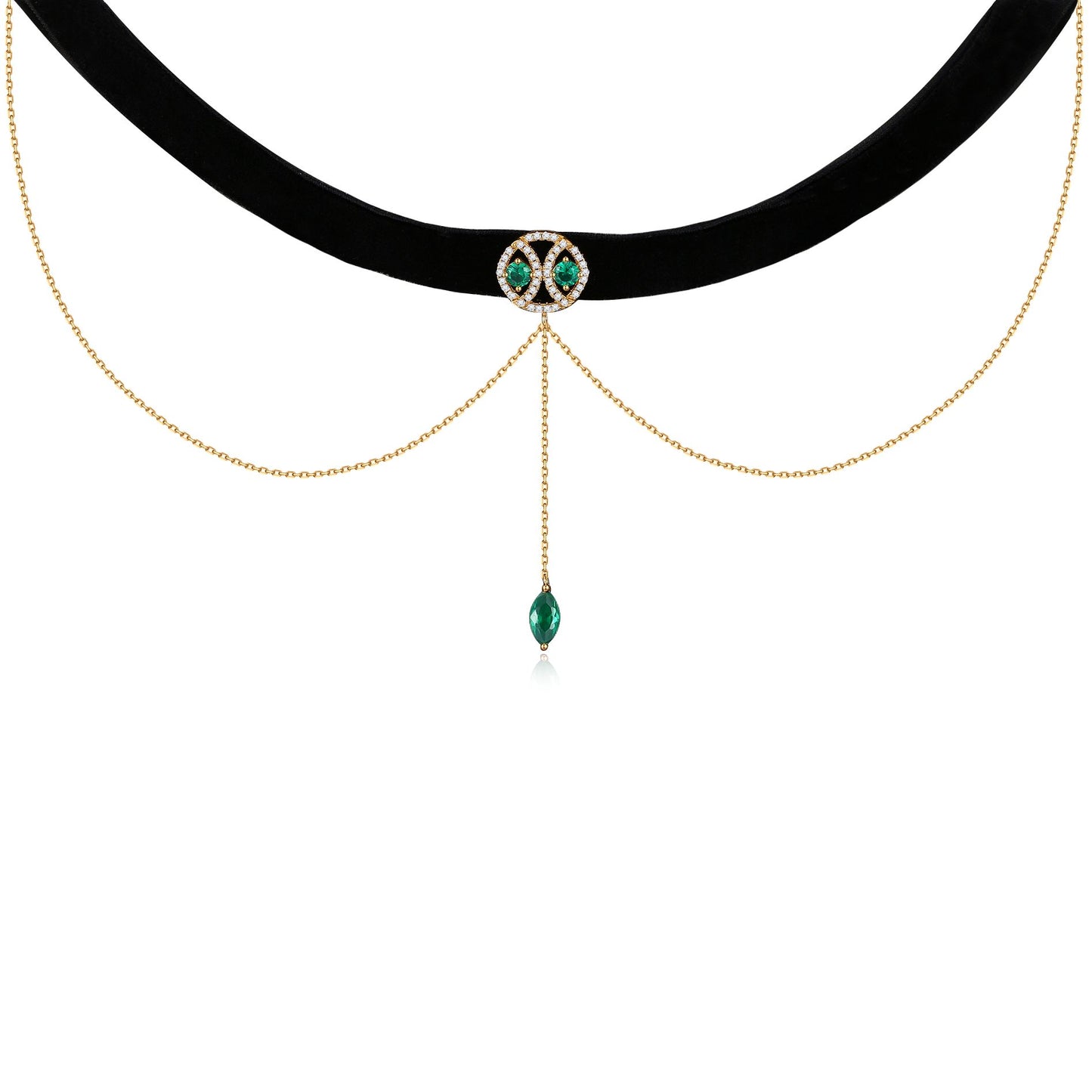 Baroque Velvet Necklace