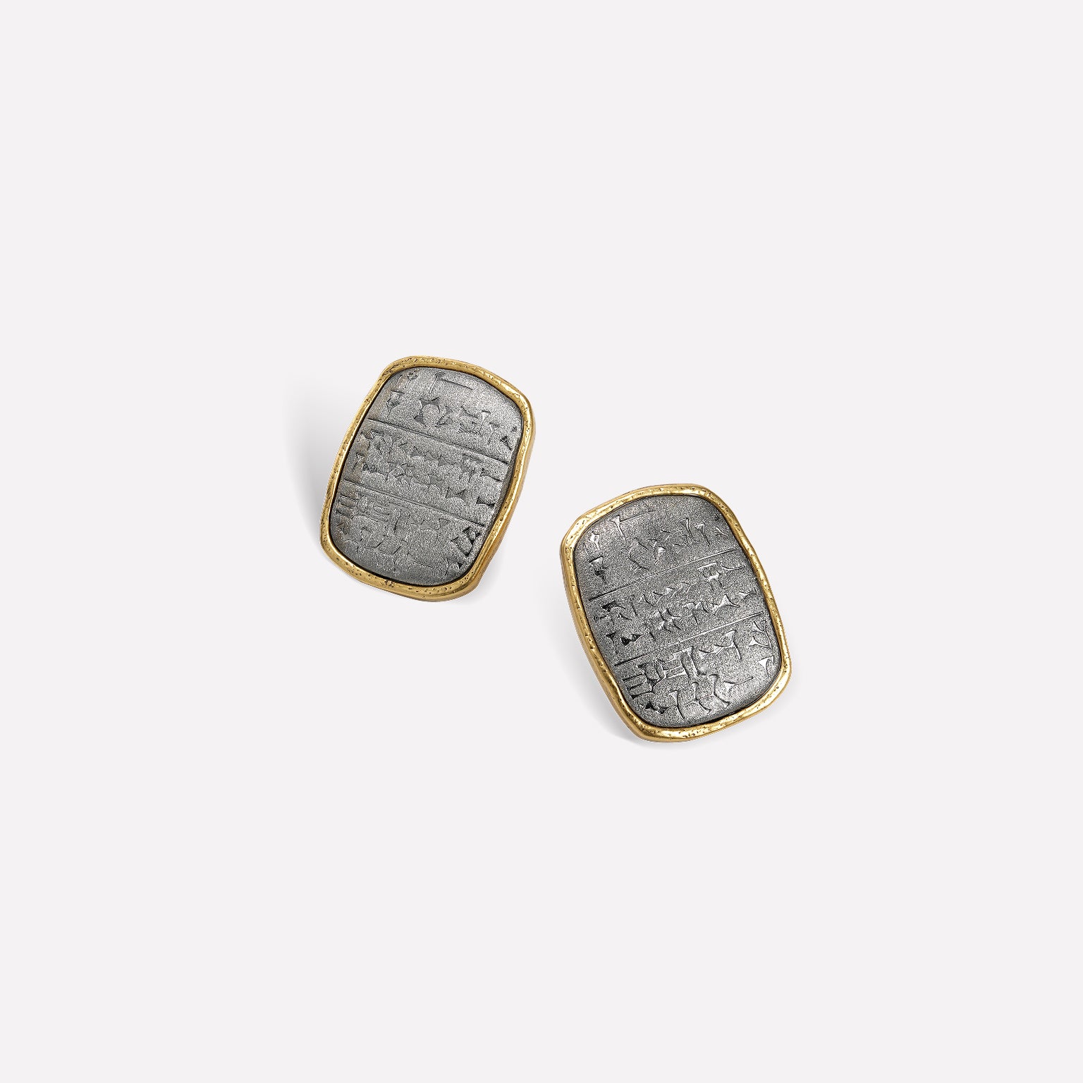 Cuneiform Tablet Ear Studs