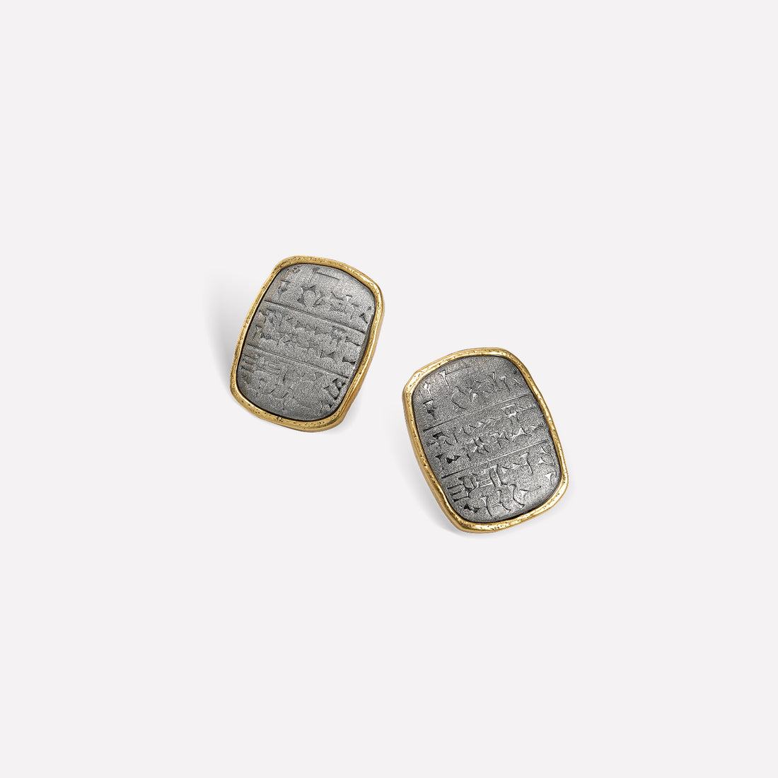 Cuneiform Tablet Ear Studs