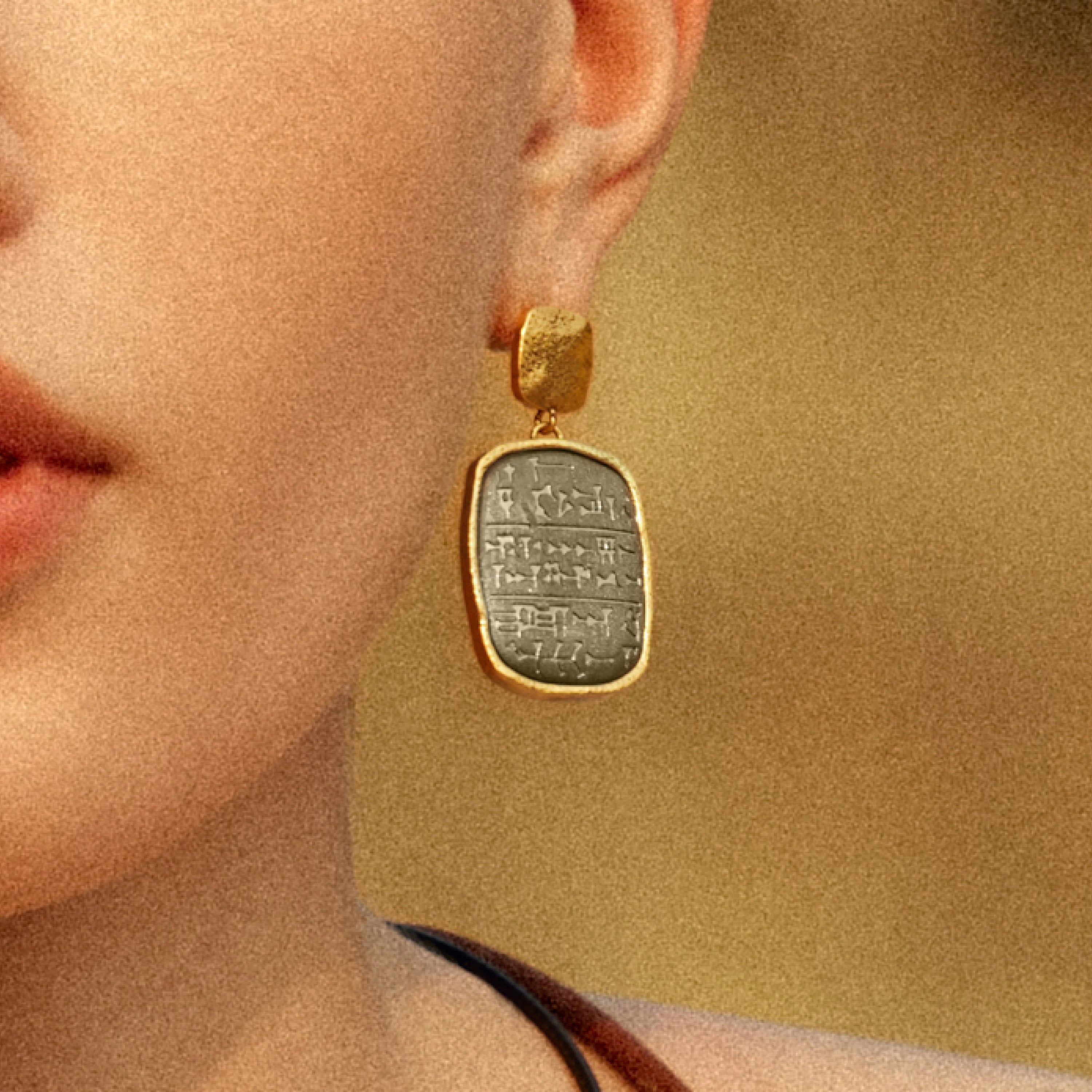 Cuneiform Tablet Earrings