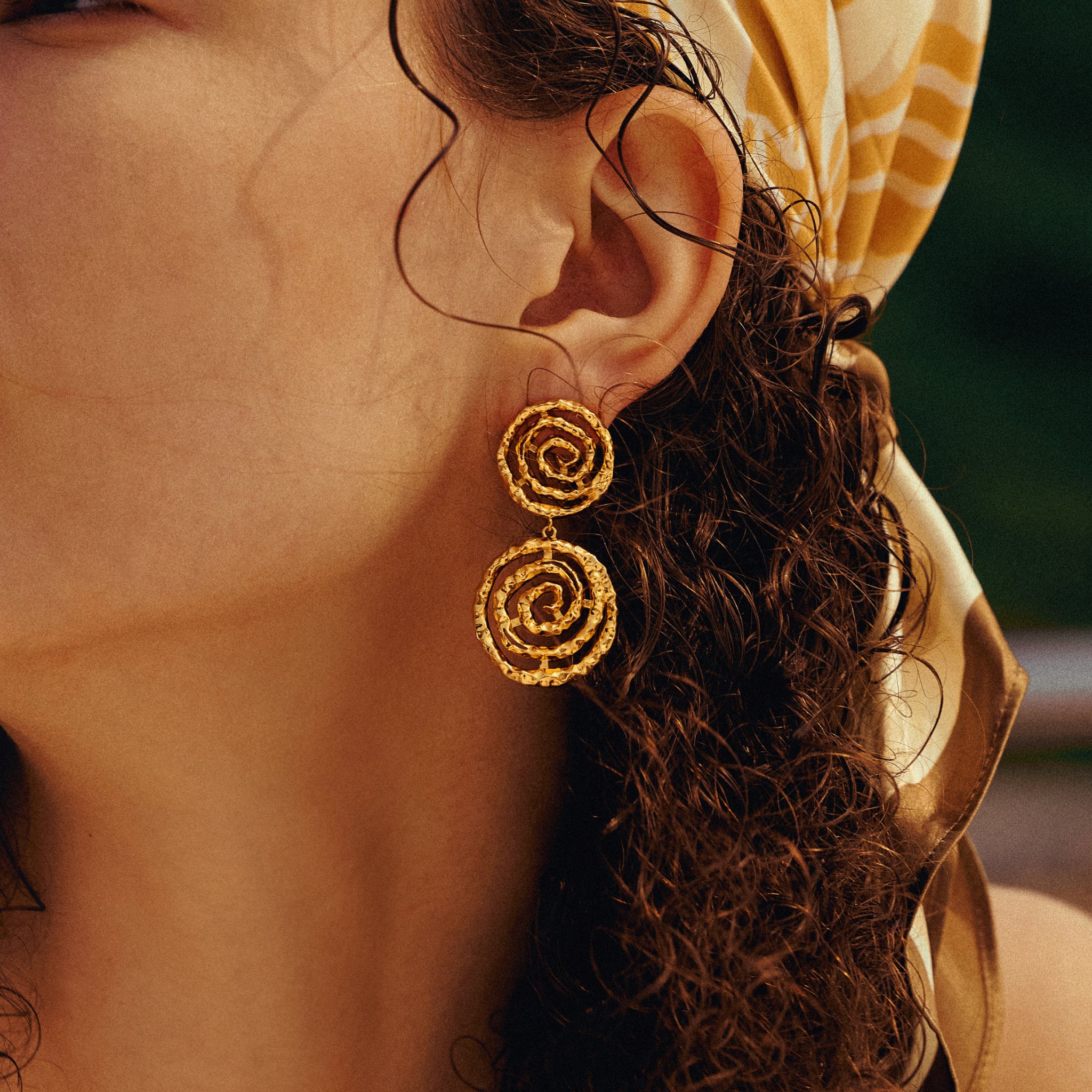 Eternal Spiral Drop Earring