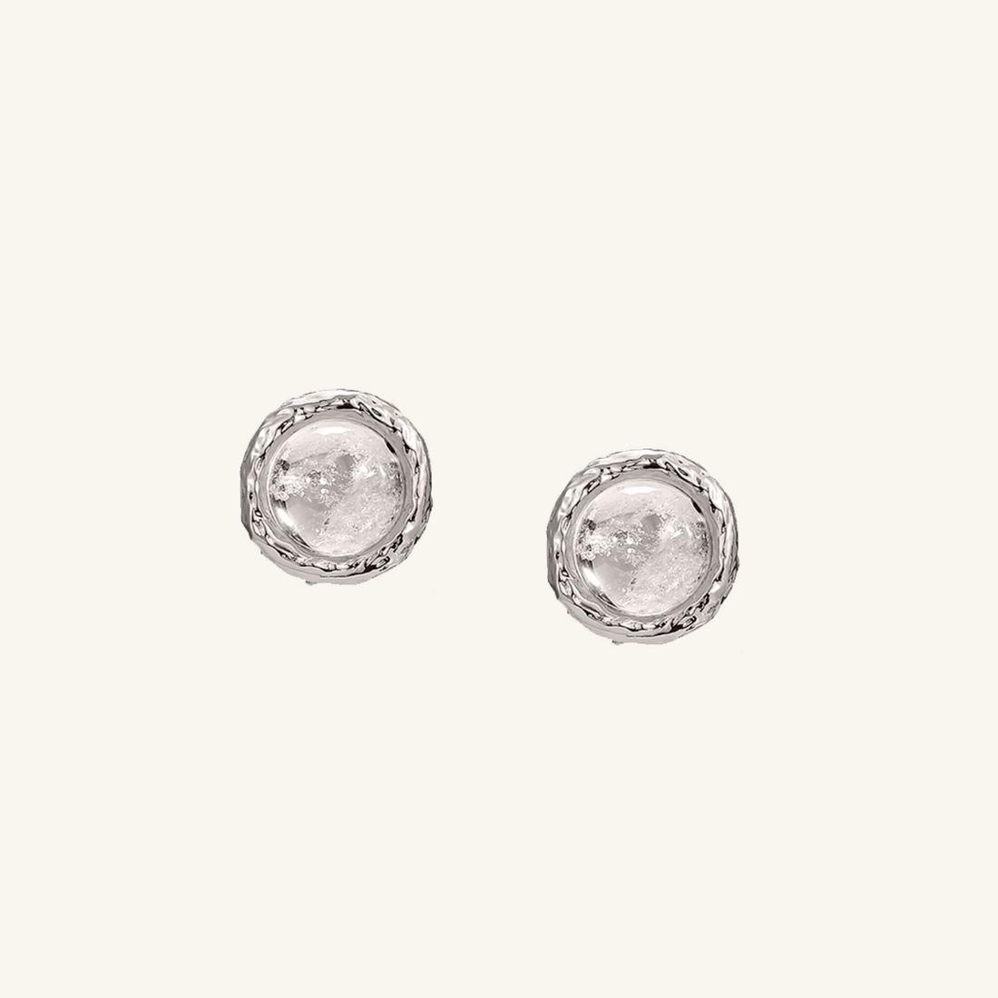 Aeolian Whispers Earrings - White Gold Plated