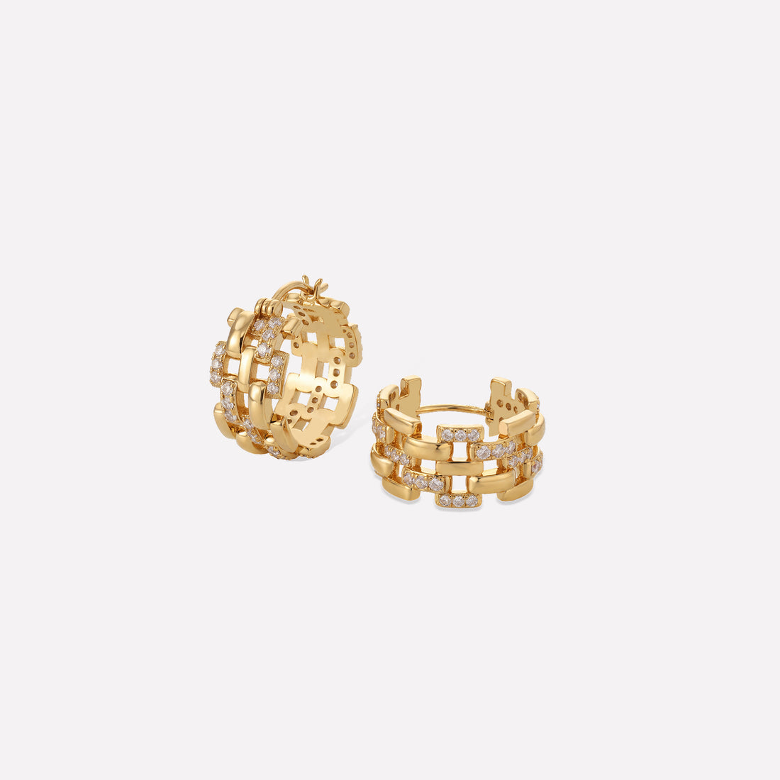 Rome Starlight Chain Earrings Large
