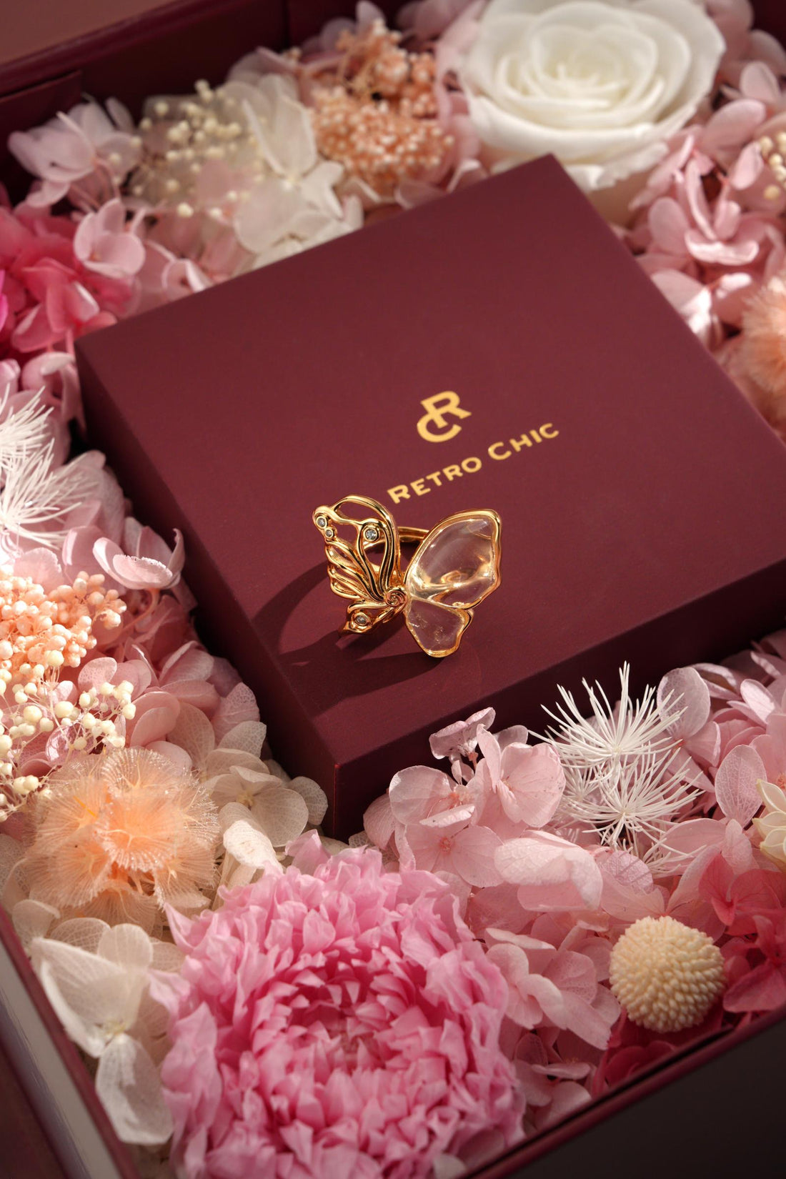 Butterfly Serenade Ring -  Adjustable