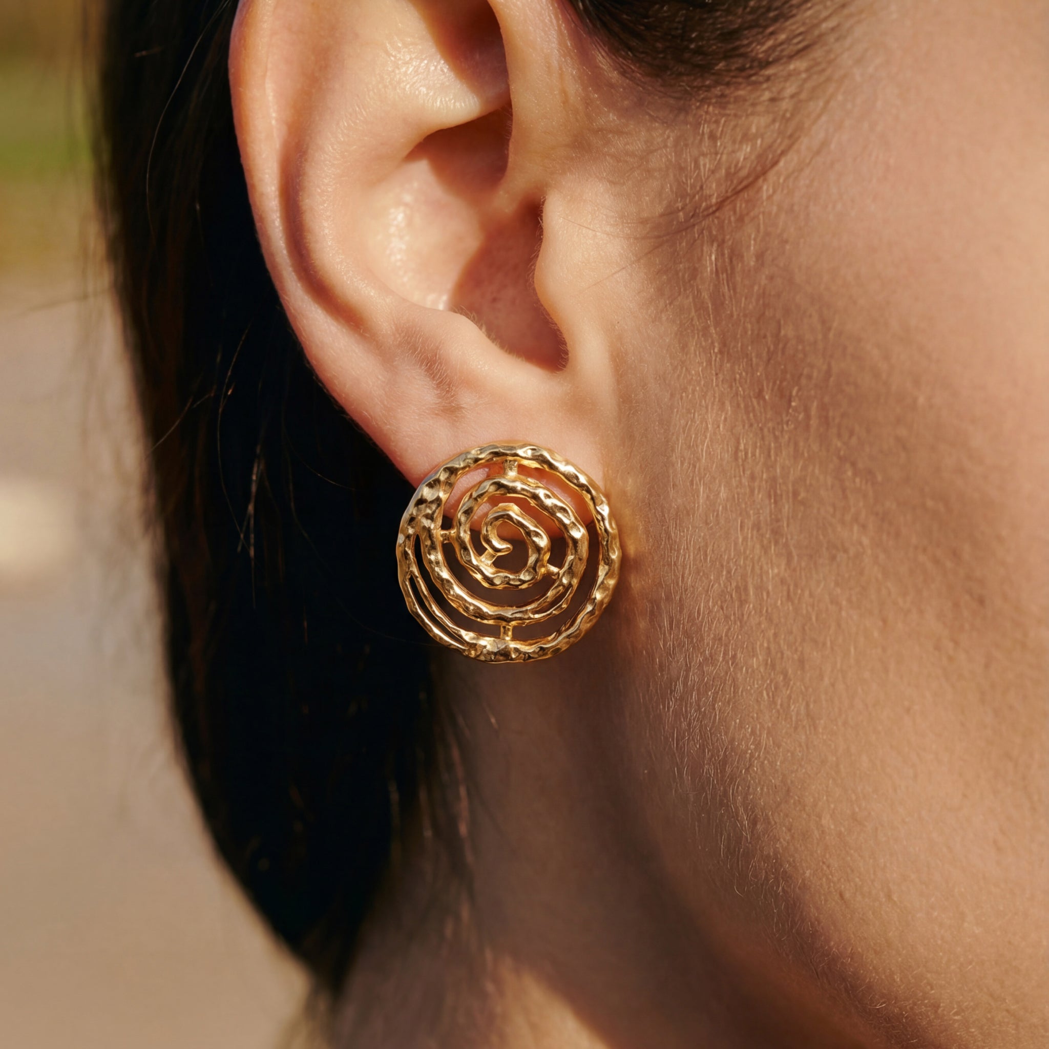 Eternal Spiral Round Earring
