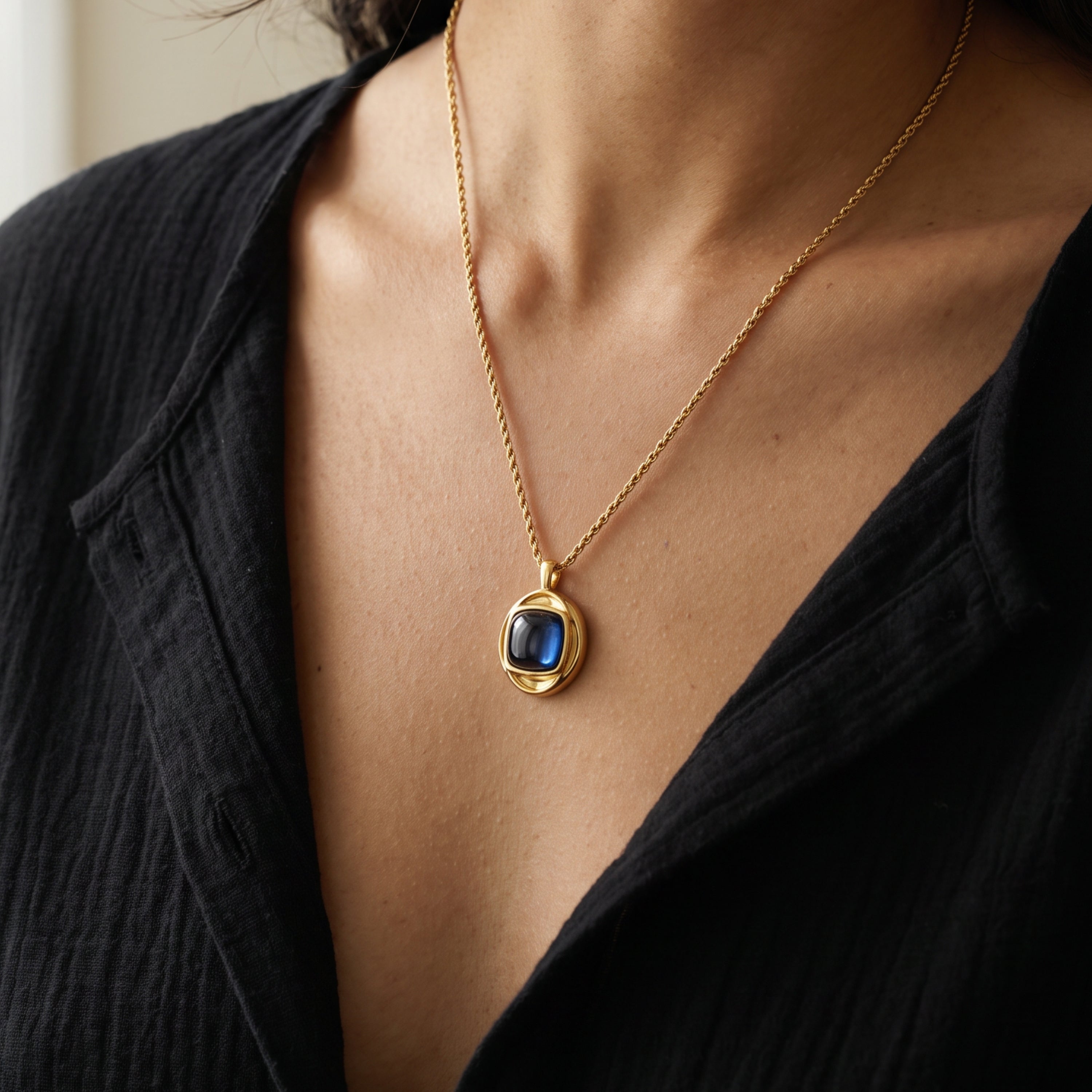 Collier en pierre roi byzantin