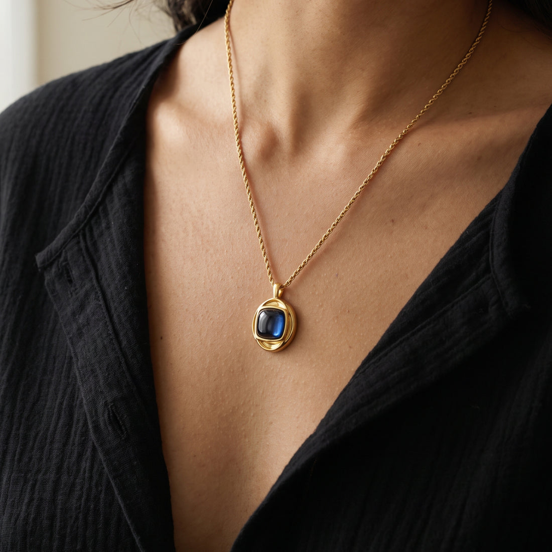 Collier en pierre roi byzantin