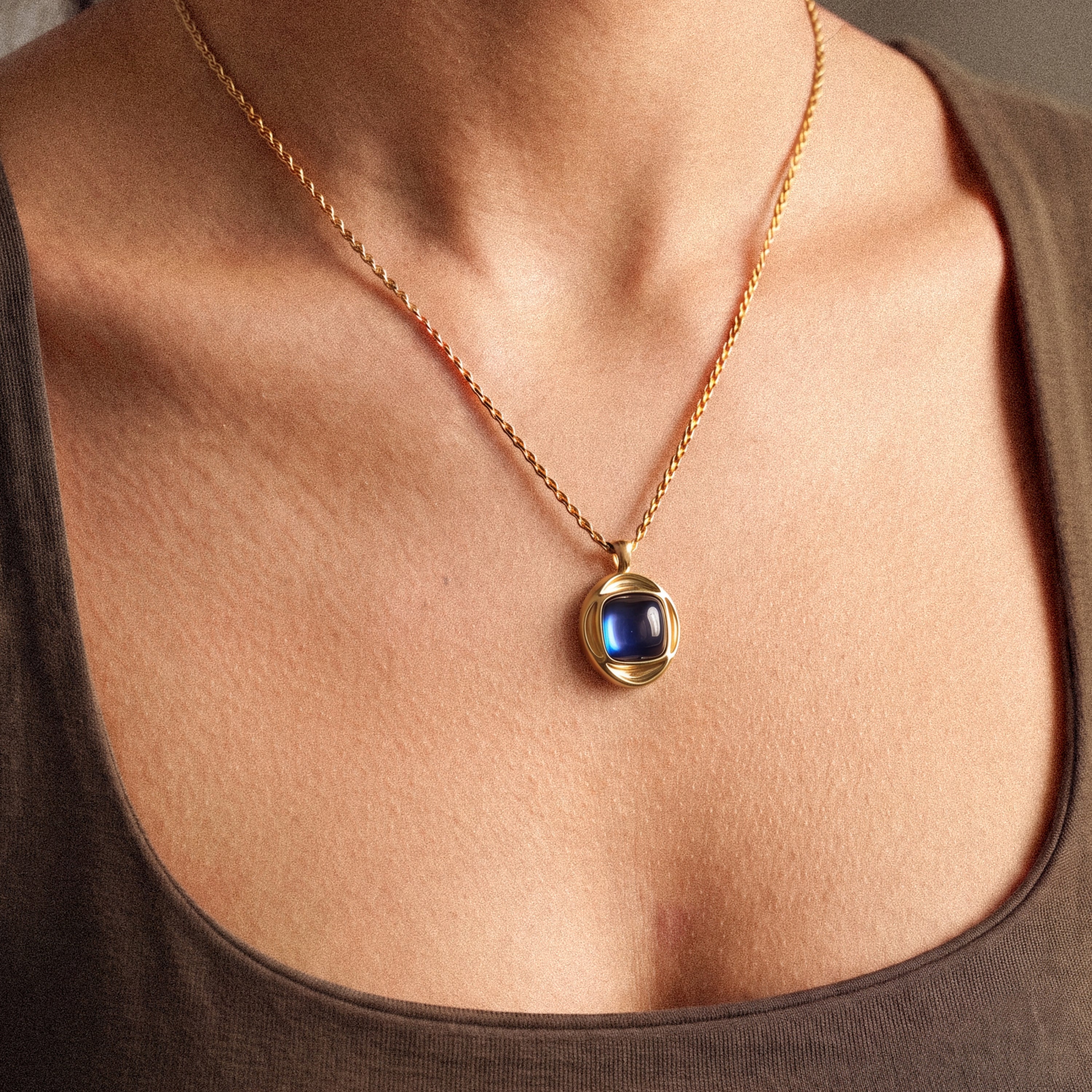 Collier en pierre roi byzantin