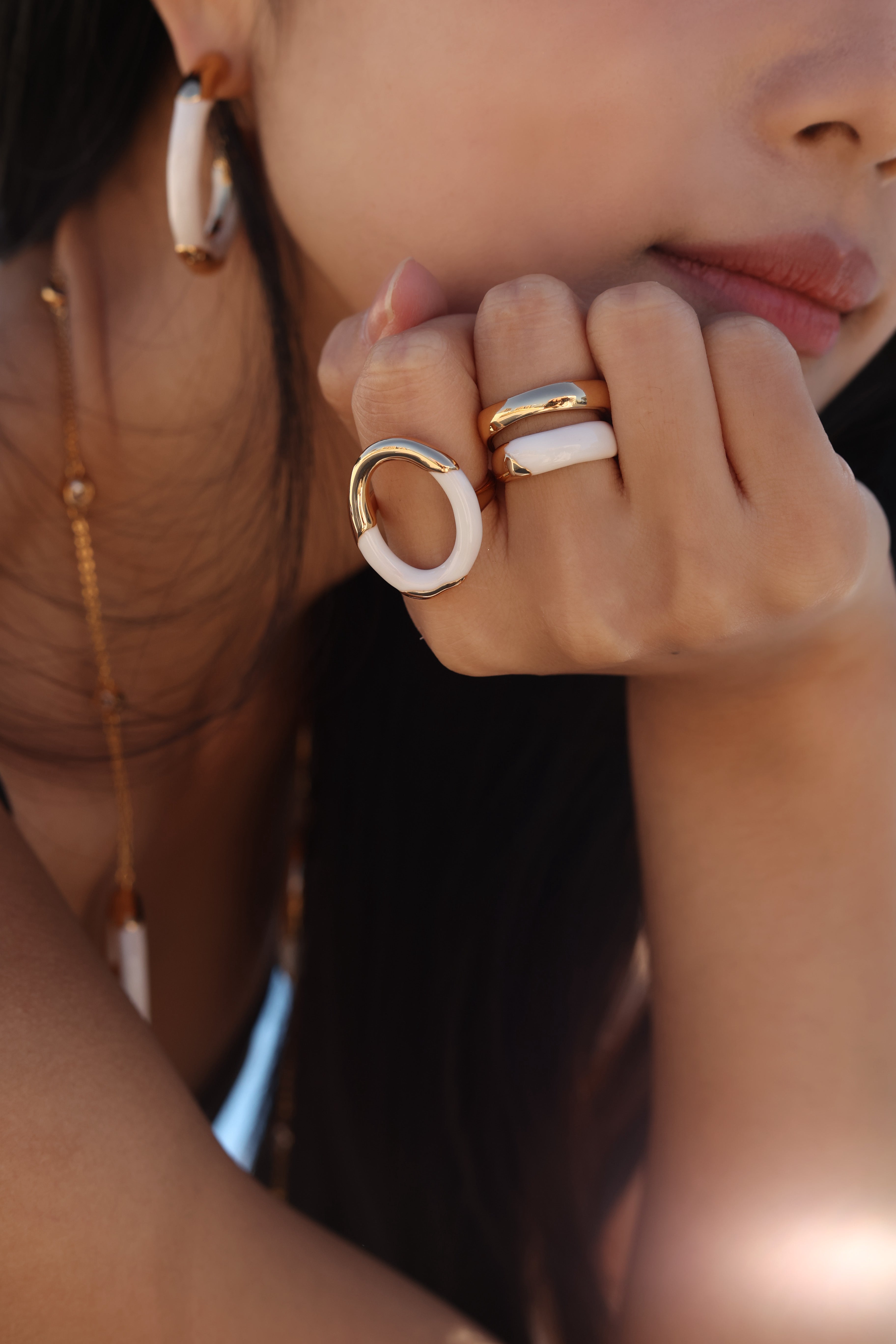 Time Ripples Round Ring