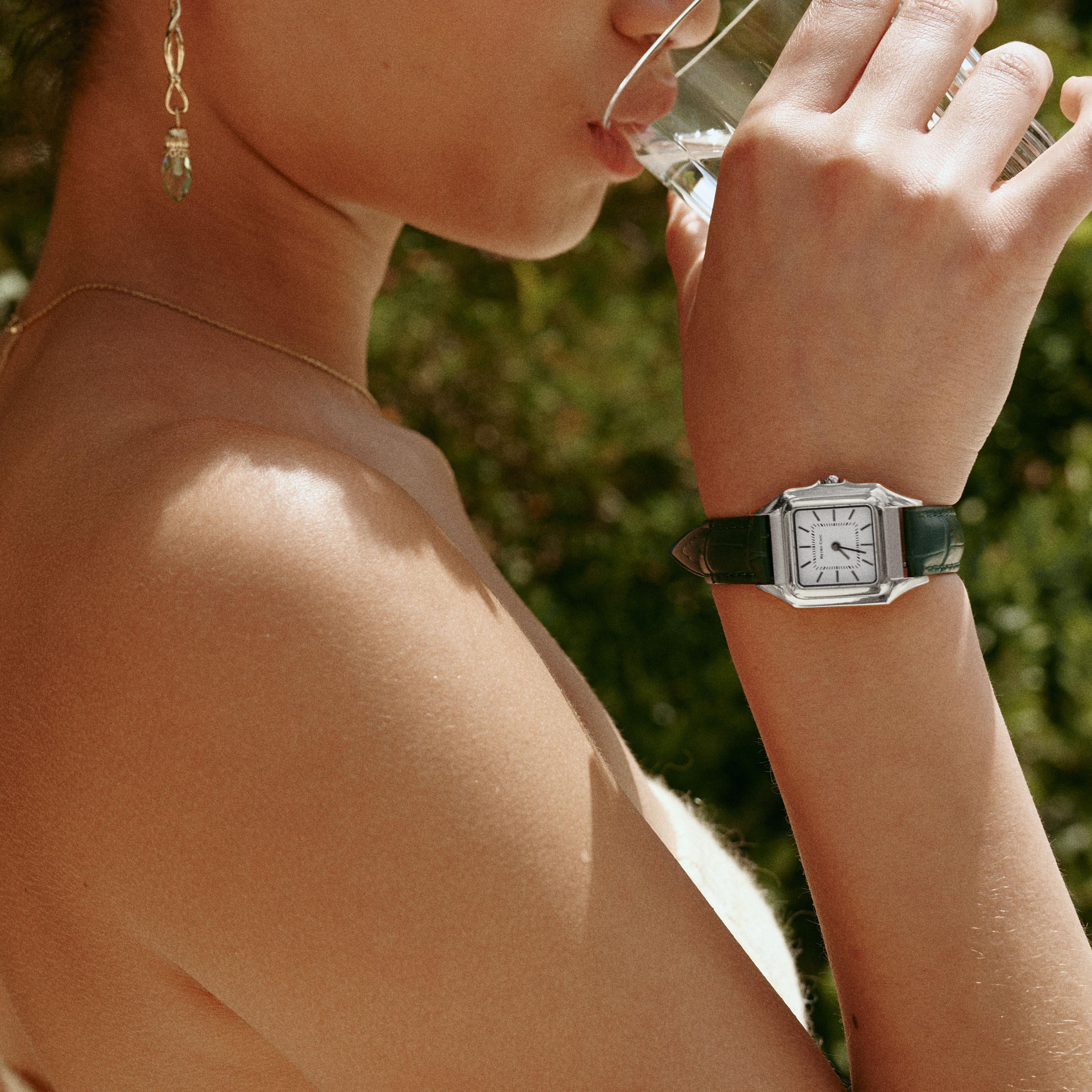 Vatican Majesty Watch - Green & Silver