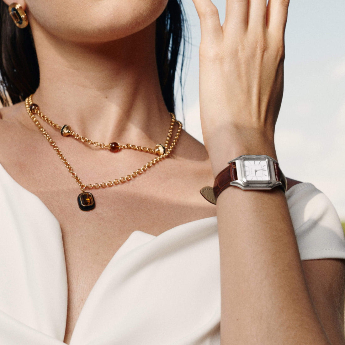 Vatican Majesty Watch - Brown & Silver