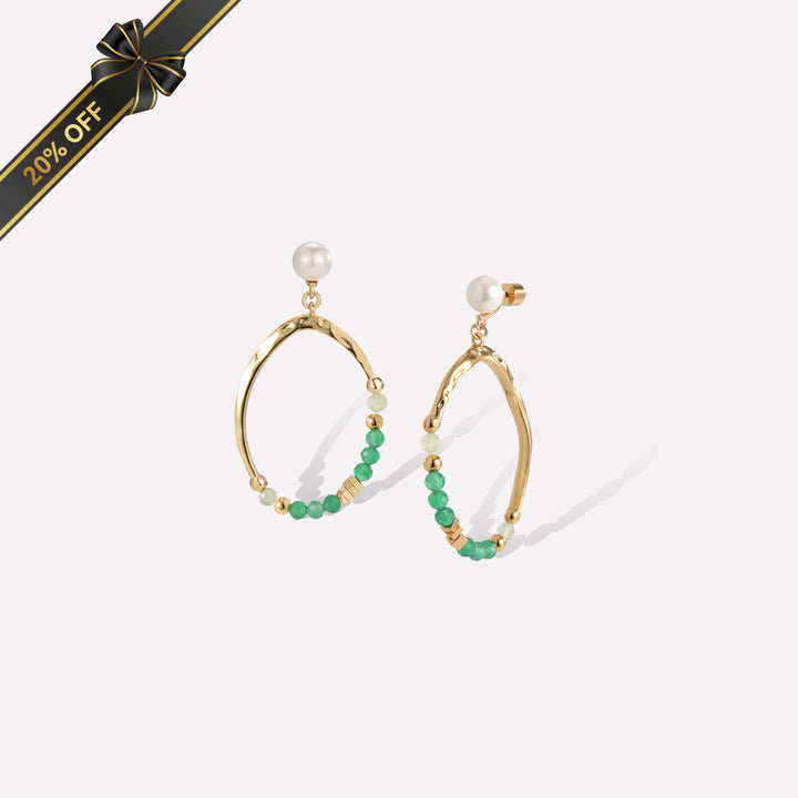 Poseidon Green Earrings