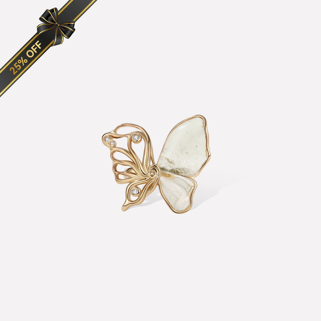 Butterfly Serenade Ring -  Adjustable