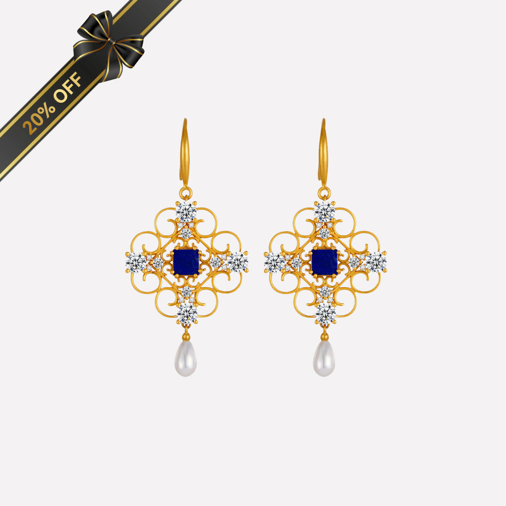 Orchid Dream Pearl Earrings