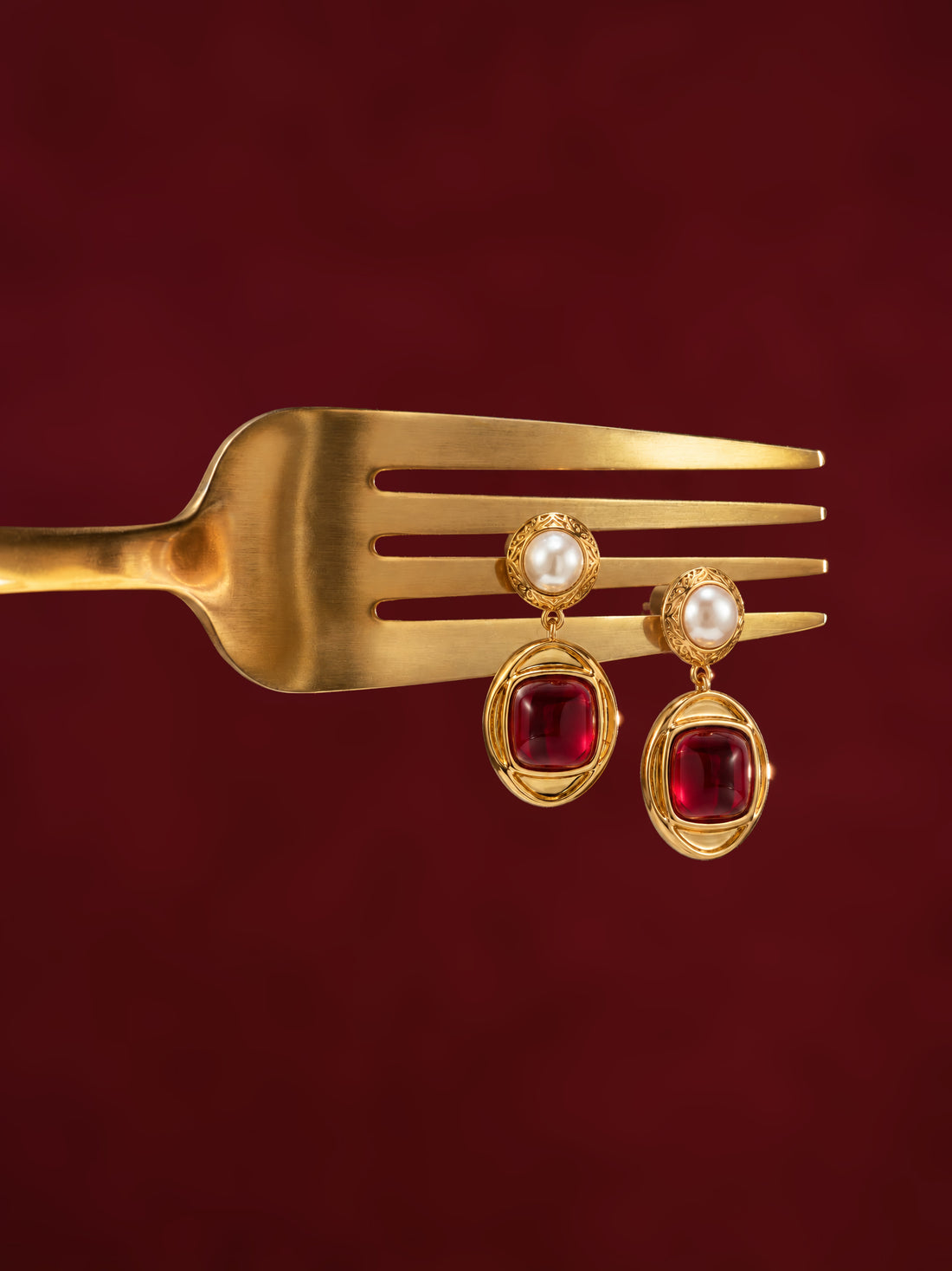 Pendientes de piedra del rey bizantino