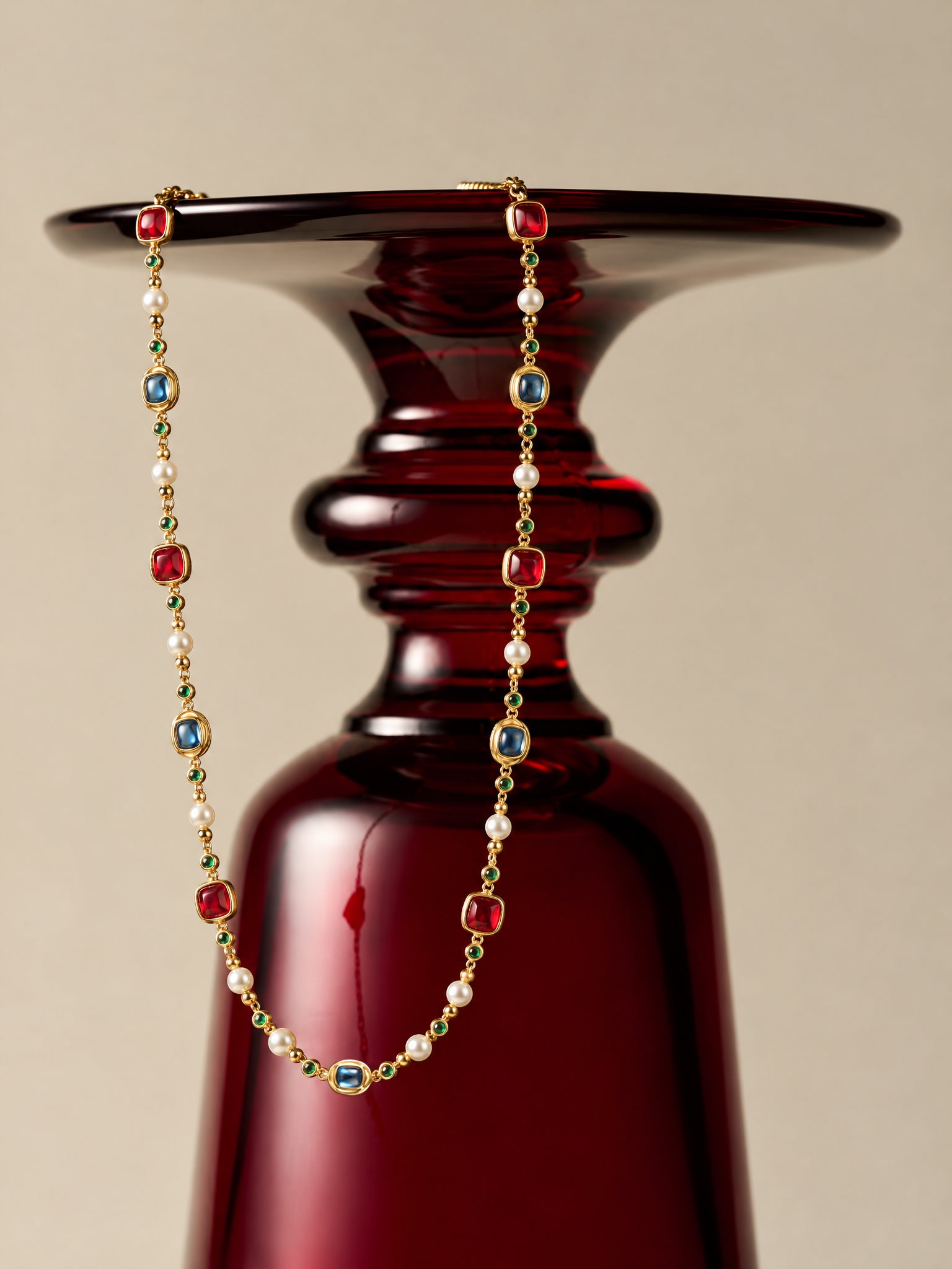 Collier long roi byzantin