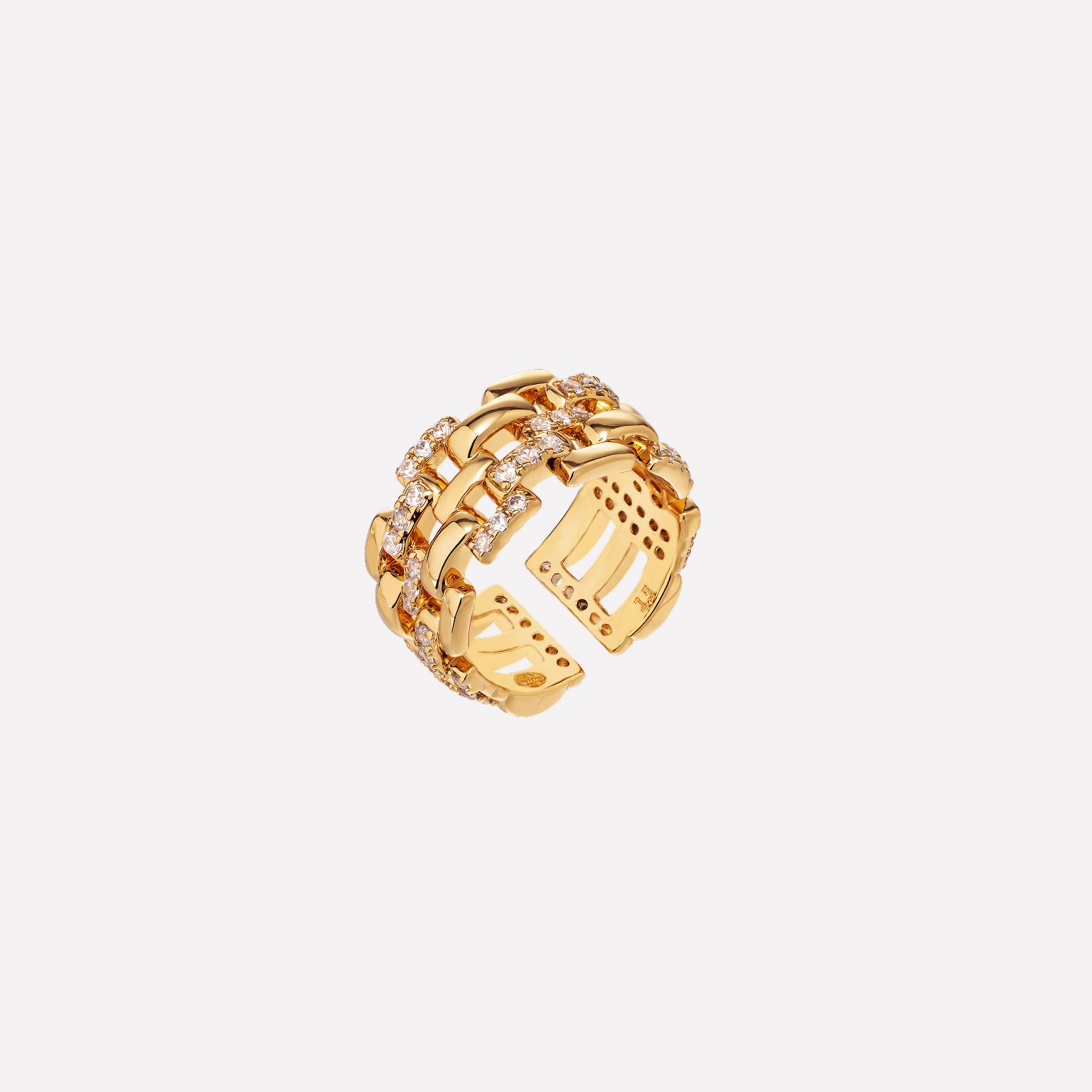 Rome Starlight Chain Ring Large