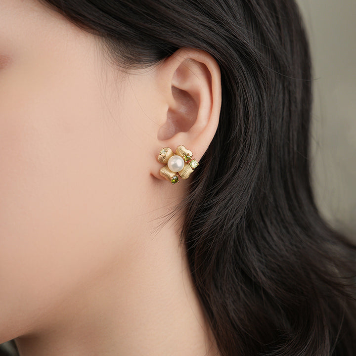 Garden Blossom Stud Earrings