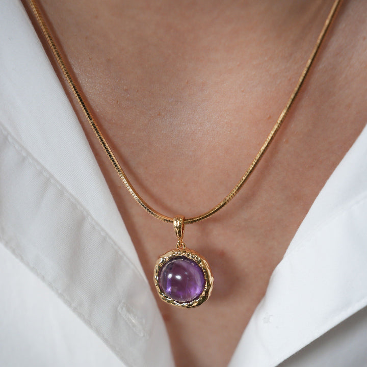Aeolian Whispers Amethyst Necklace