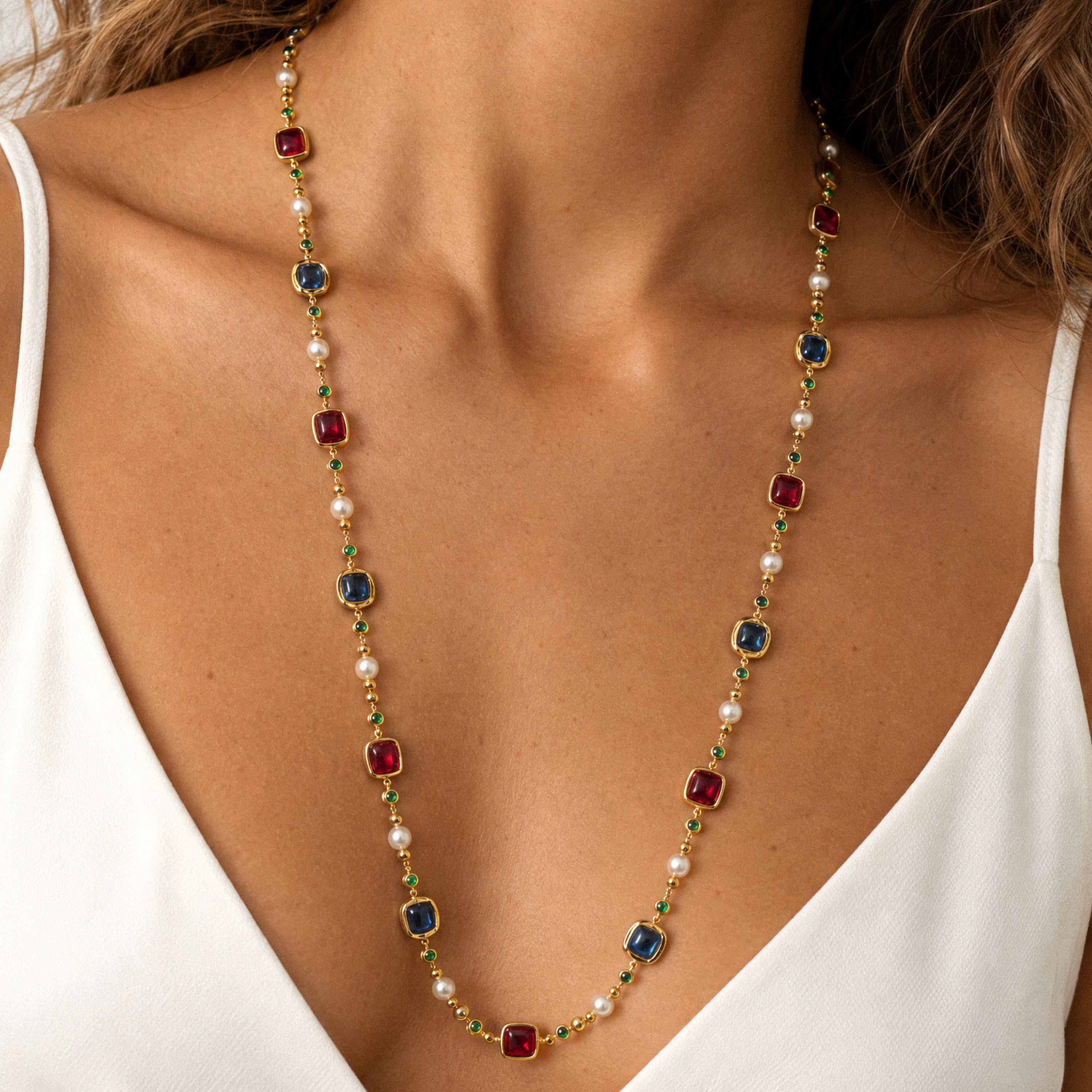 Collier long roi byzantin
