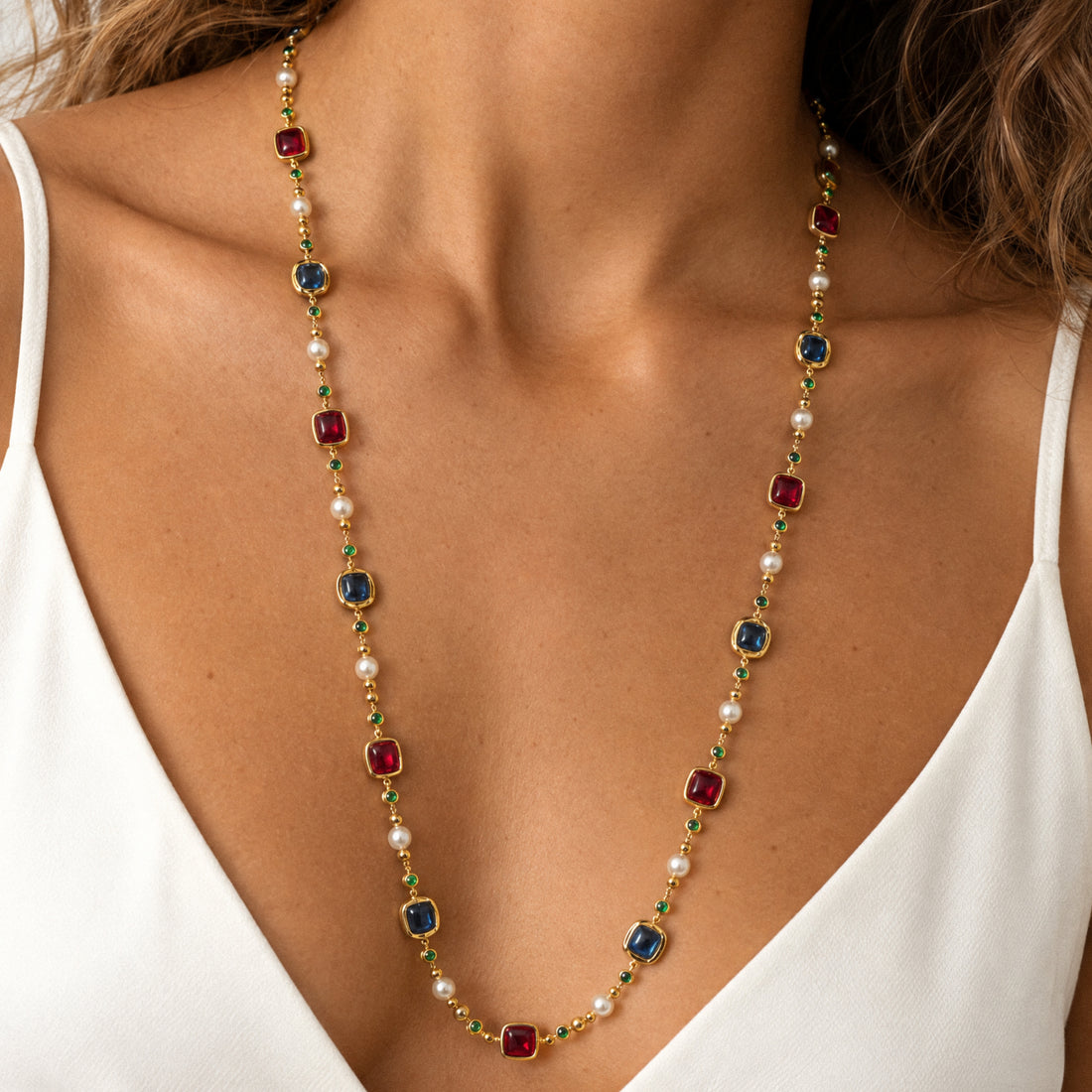 Collier long roi byzantin
