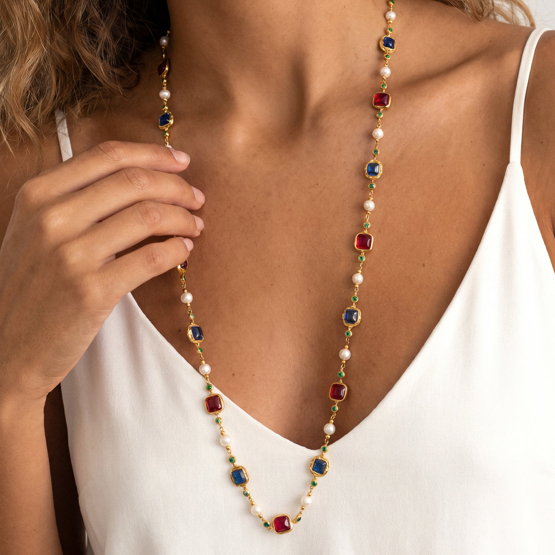 Collier long roi byzantin
