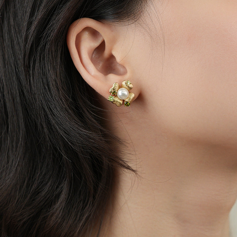 Garden Blossom Stud Earrings