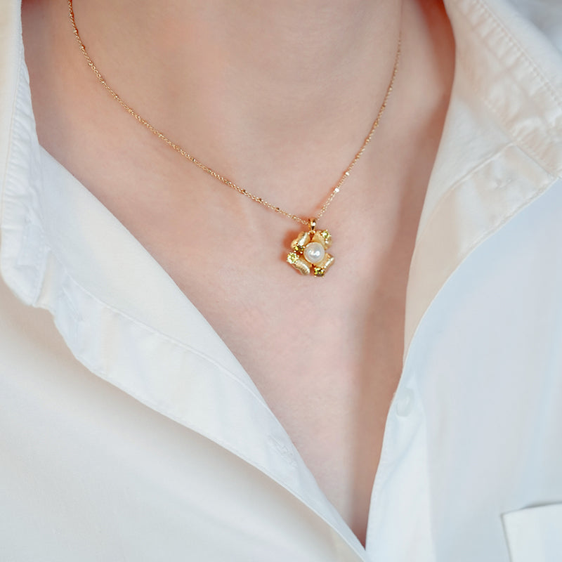 Garden Blossom Pendant Necklace