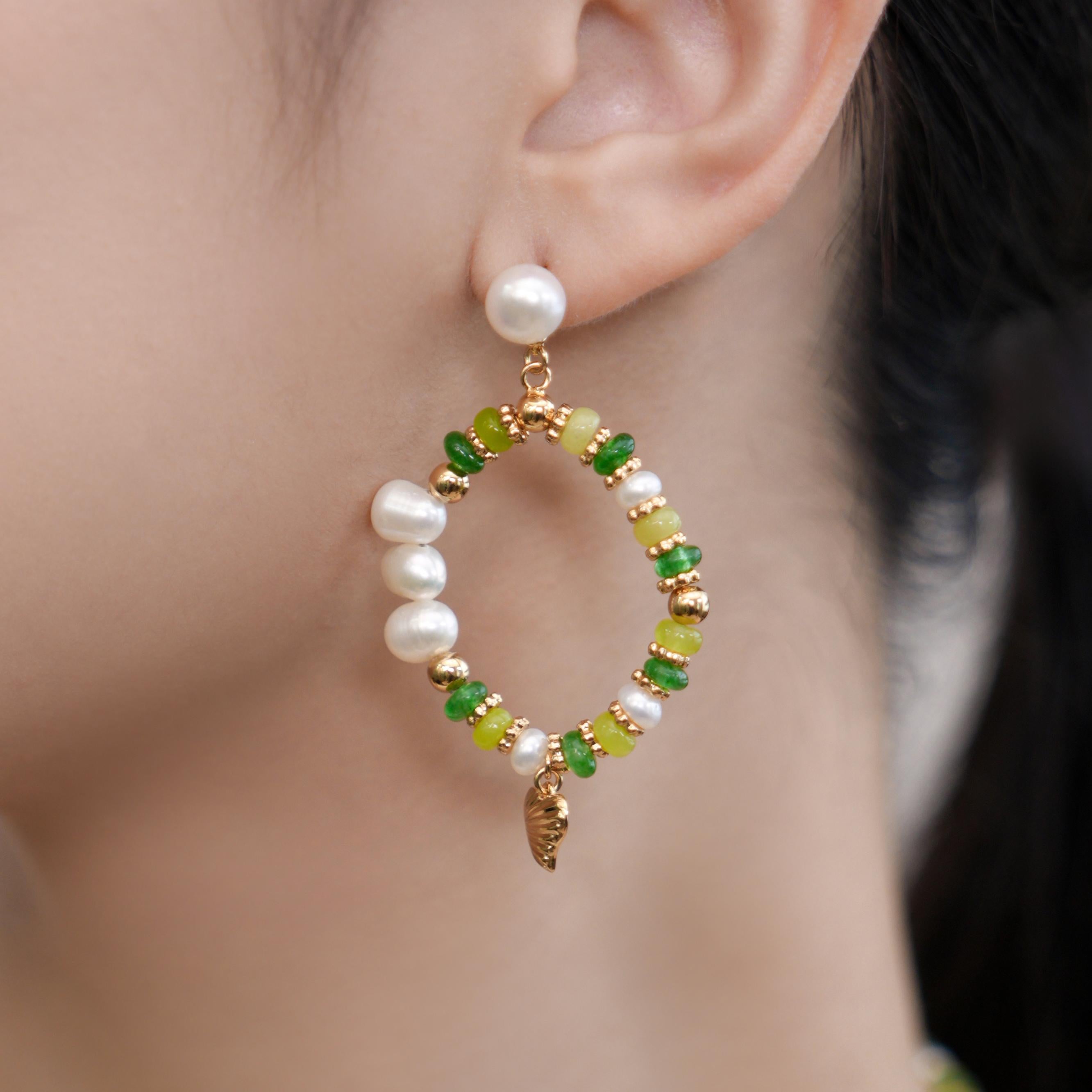 Thetis Green Earrings