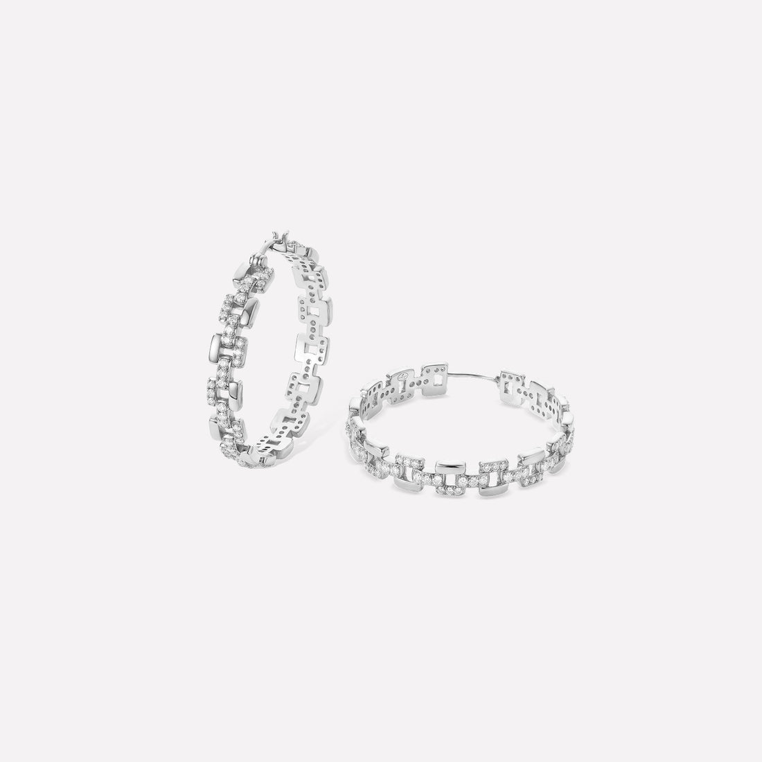 Rome Starlight Chian Hoop Earrings
