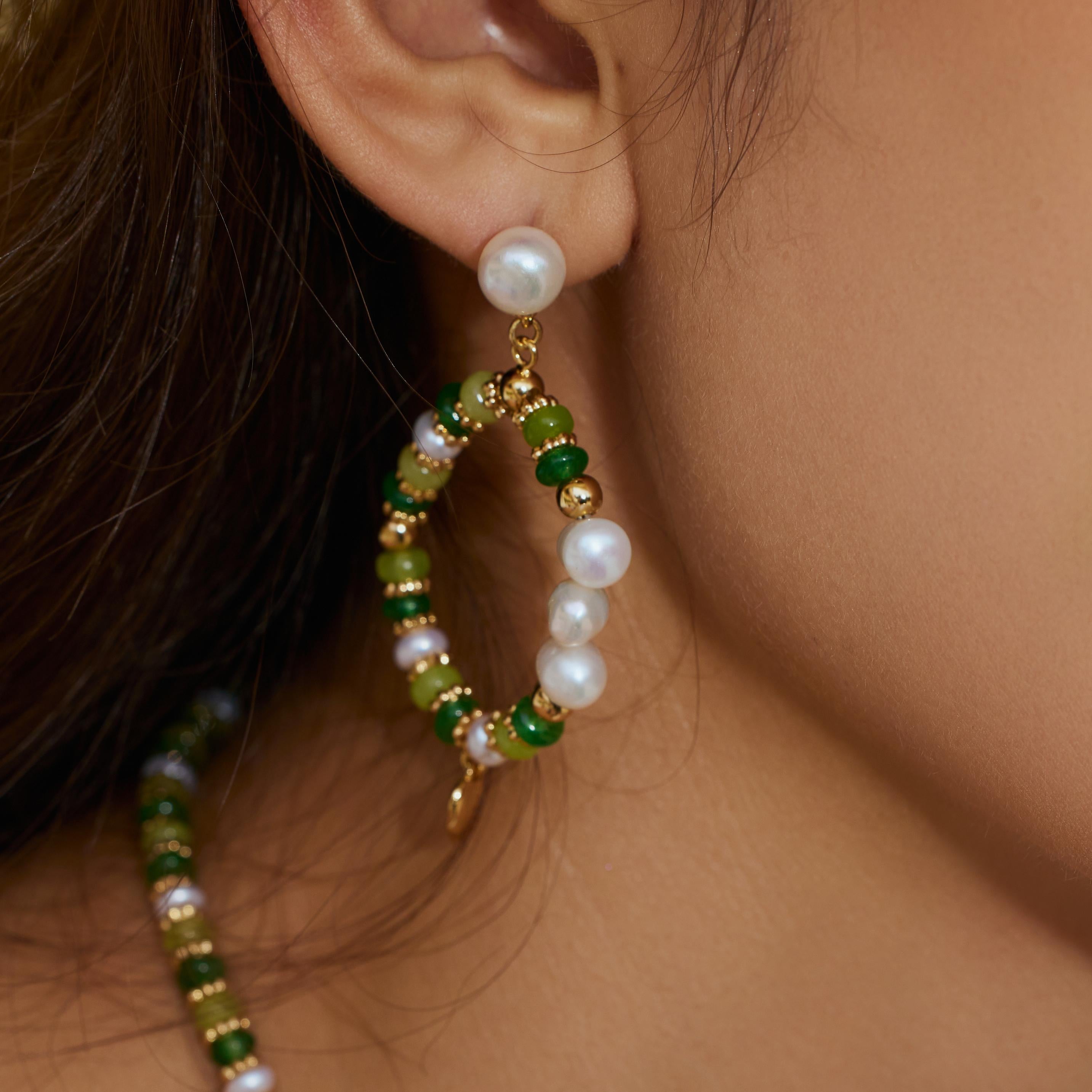 Thetis Green Earrings