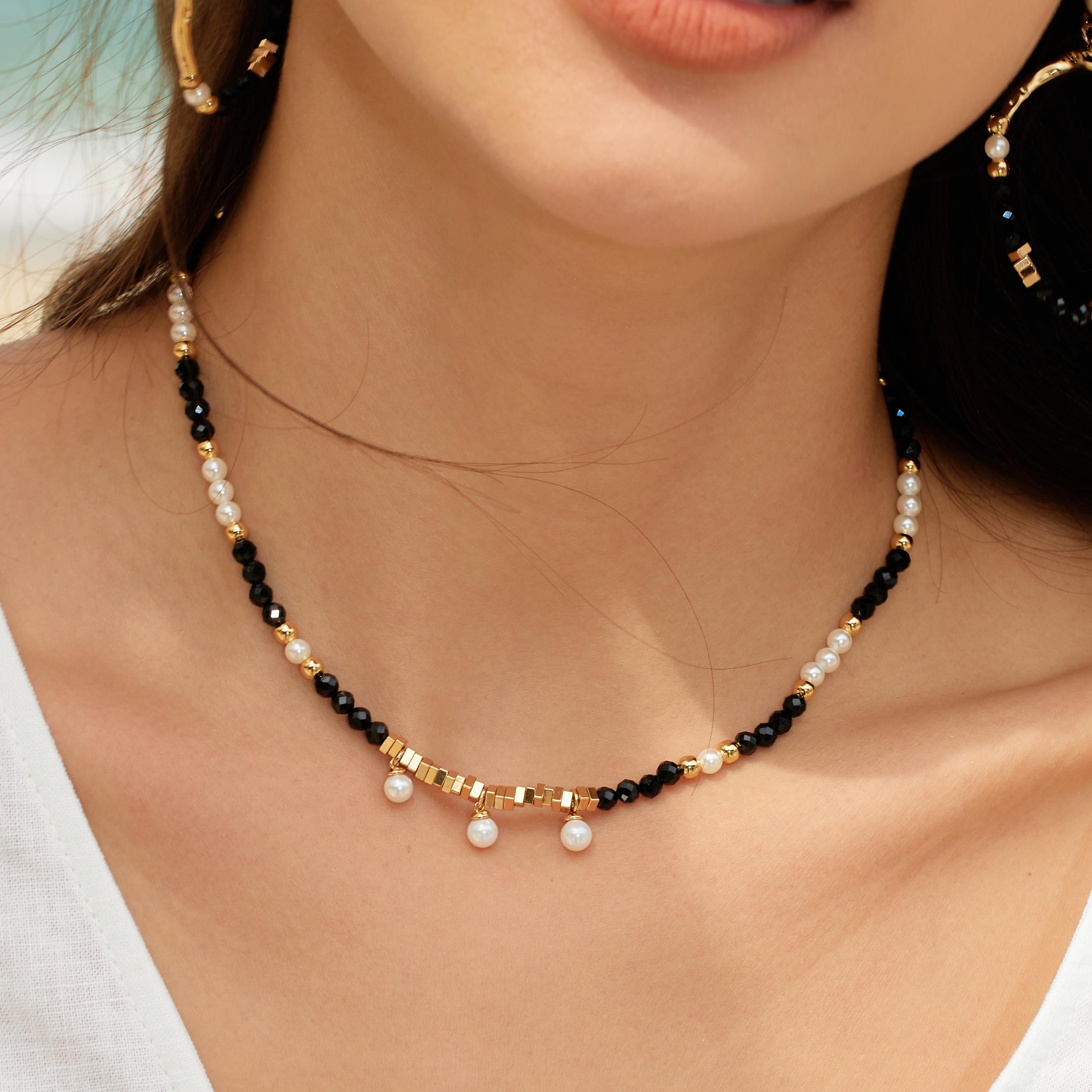 Poseidon Black Necklace