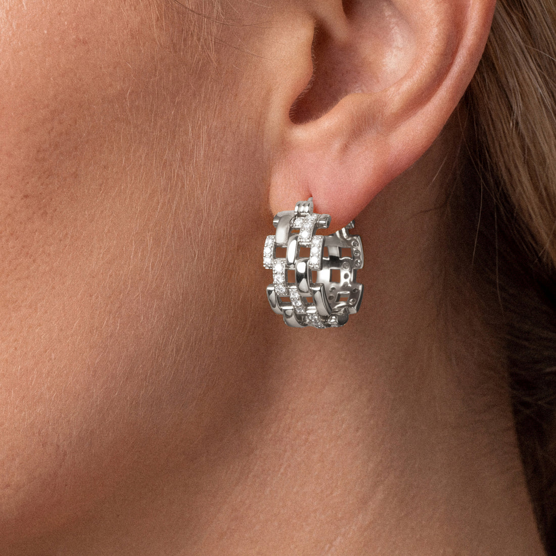 Rome Starlight Chain Earrings Large