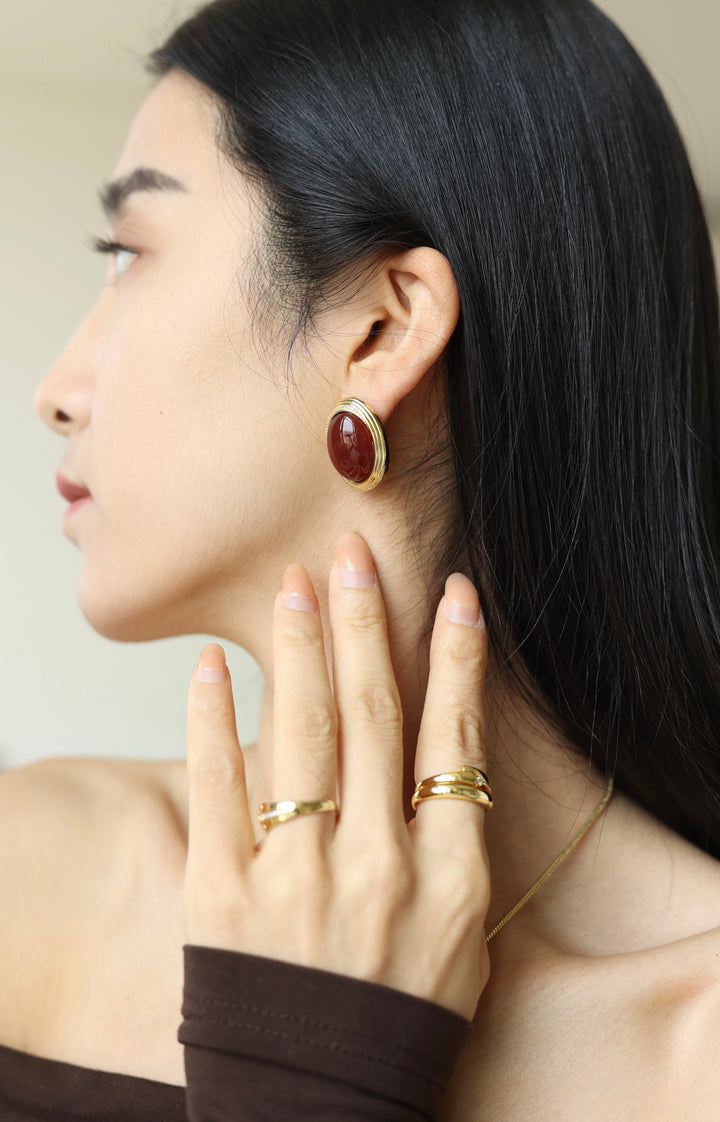 Babylon Red Earrings