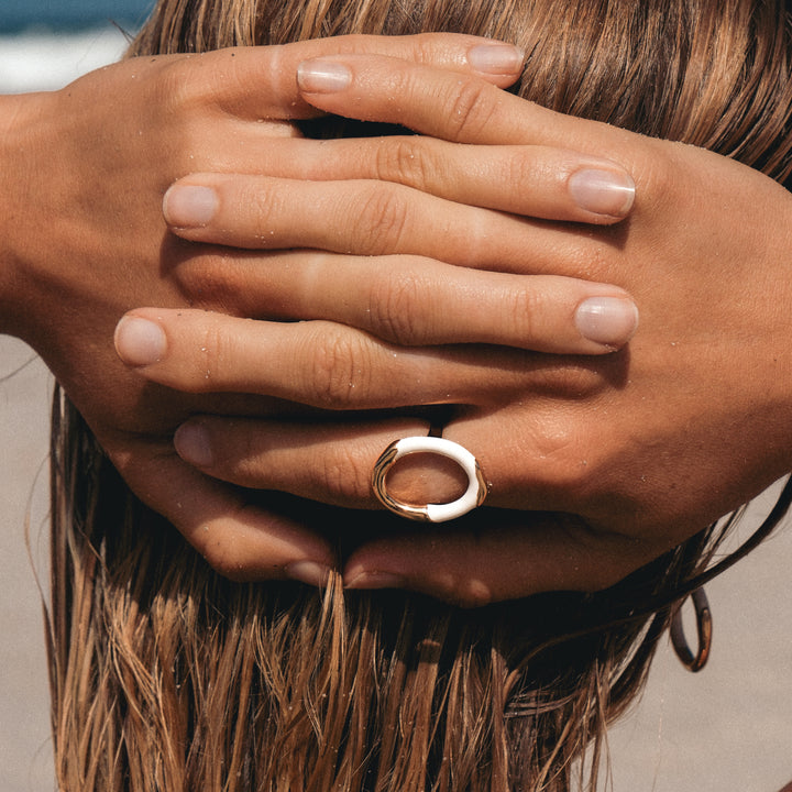 Time Ripples Round Ring