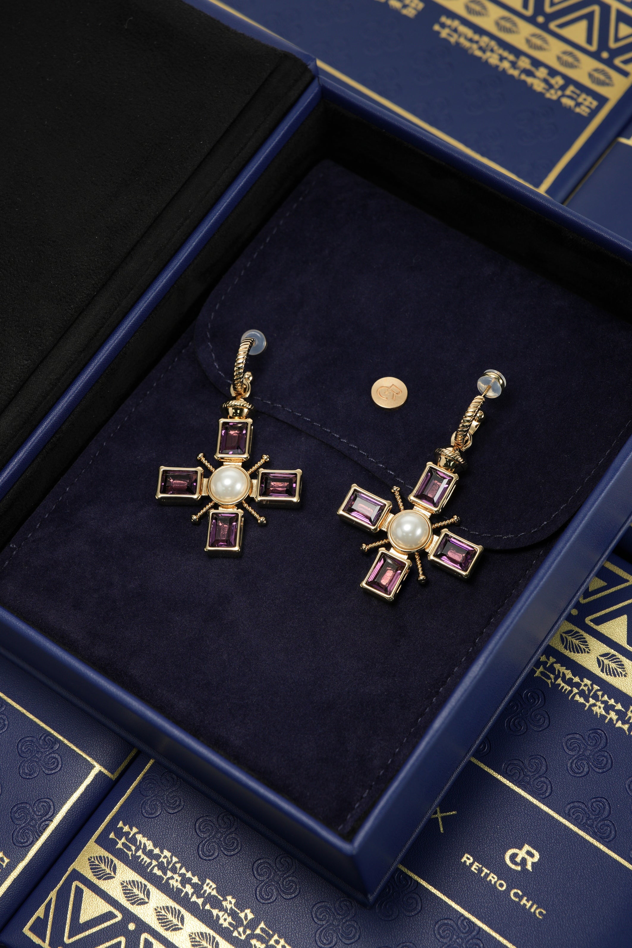 Byzantine Cross Earrings