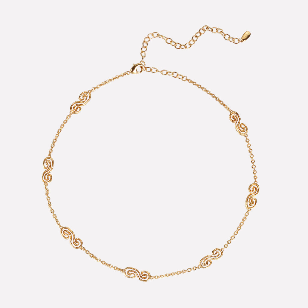 Eternal Spiral Chain Short Necklace