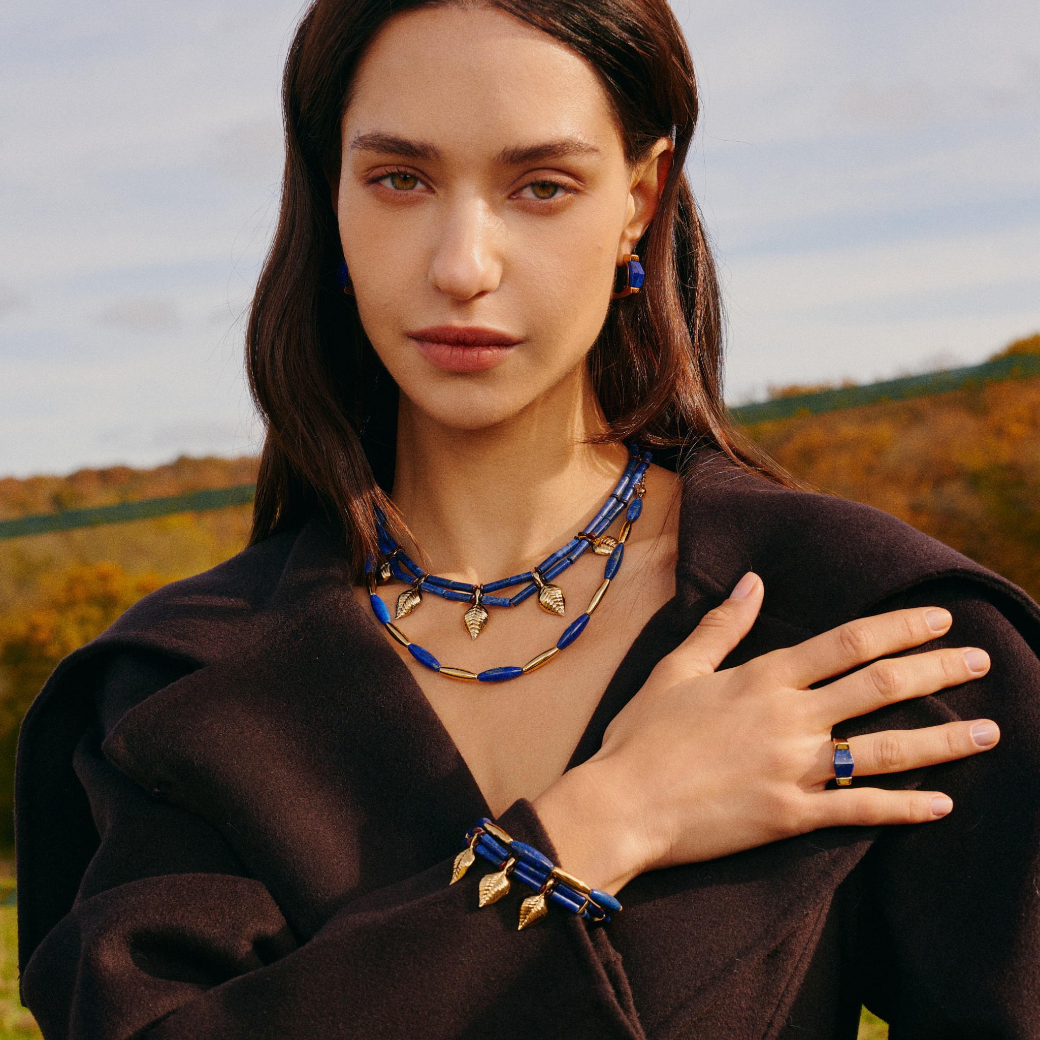 Ishtar Goddess Hoop Earrings