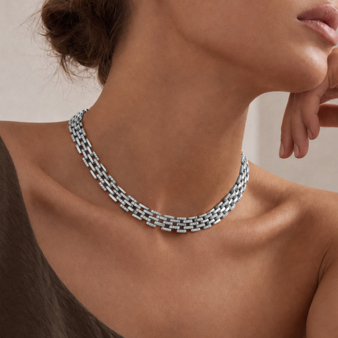 Rome Starlight Chain Necklace Large
