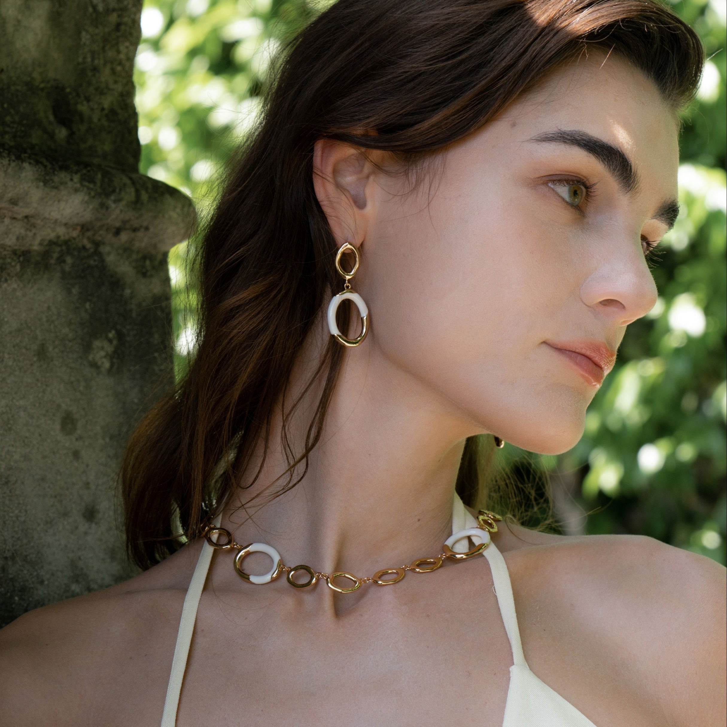 Time Ripples Round Earrings