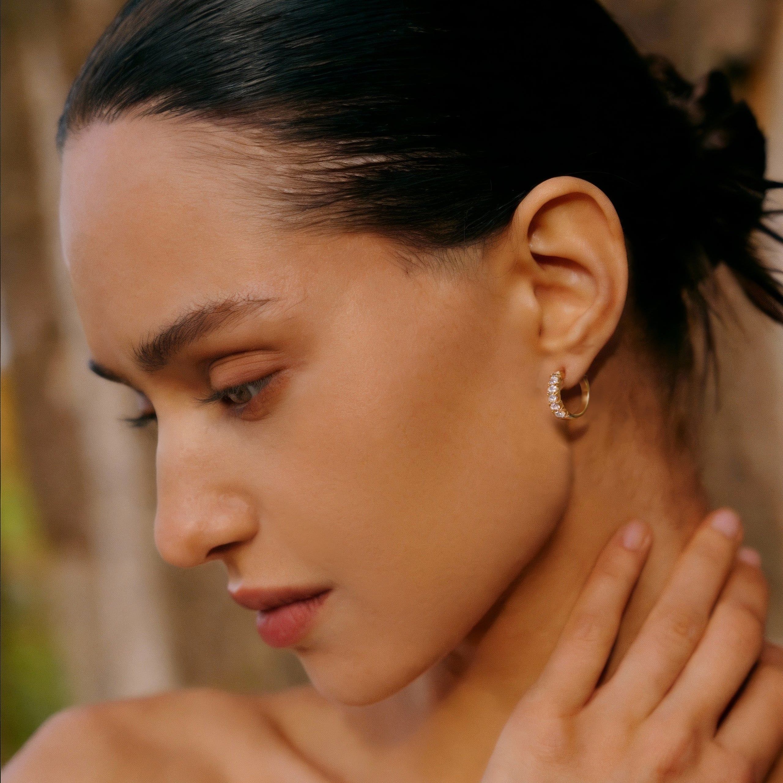 Roman Dusk Tennis Earrings