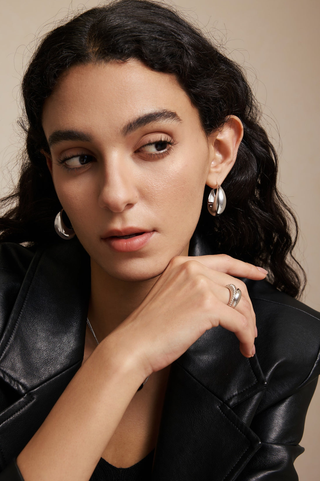 Drop Earrings - White Gold Plated