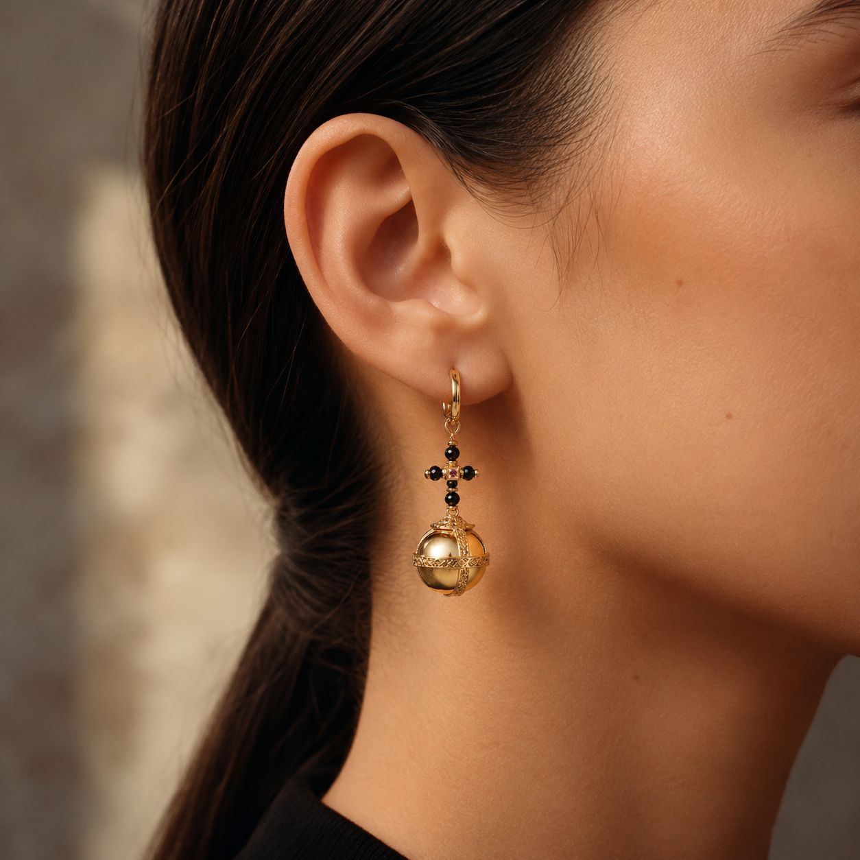 Globus Cruciger Earrings